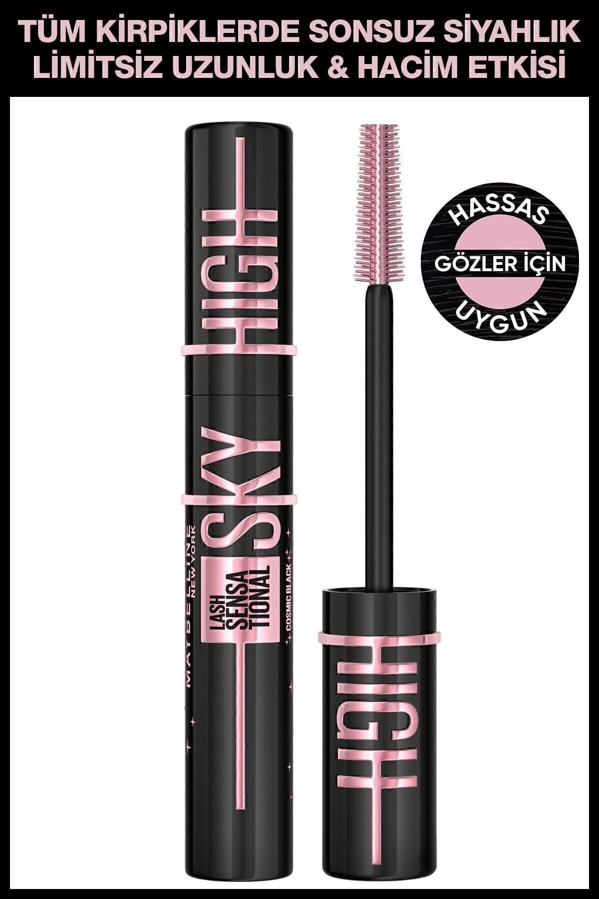 Maybelline New York Lash Sensational Sky High Cosmic Black Siyah Maskara