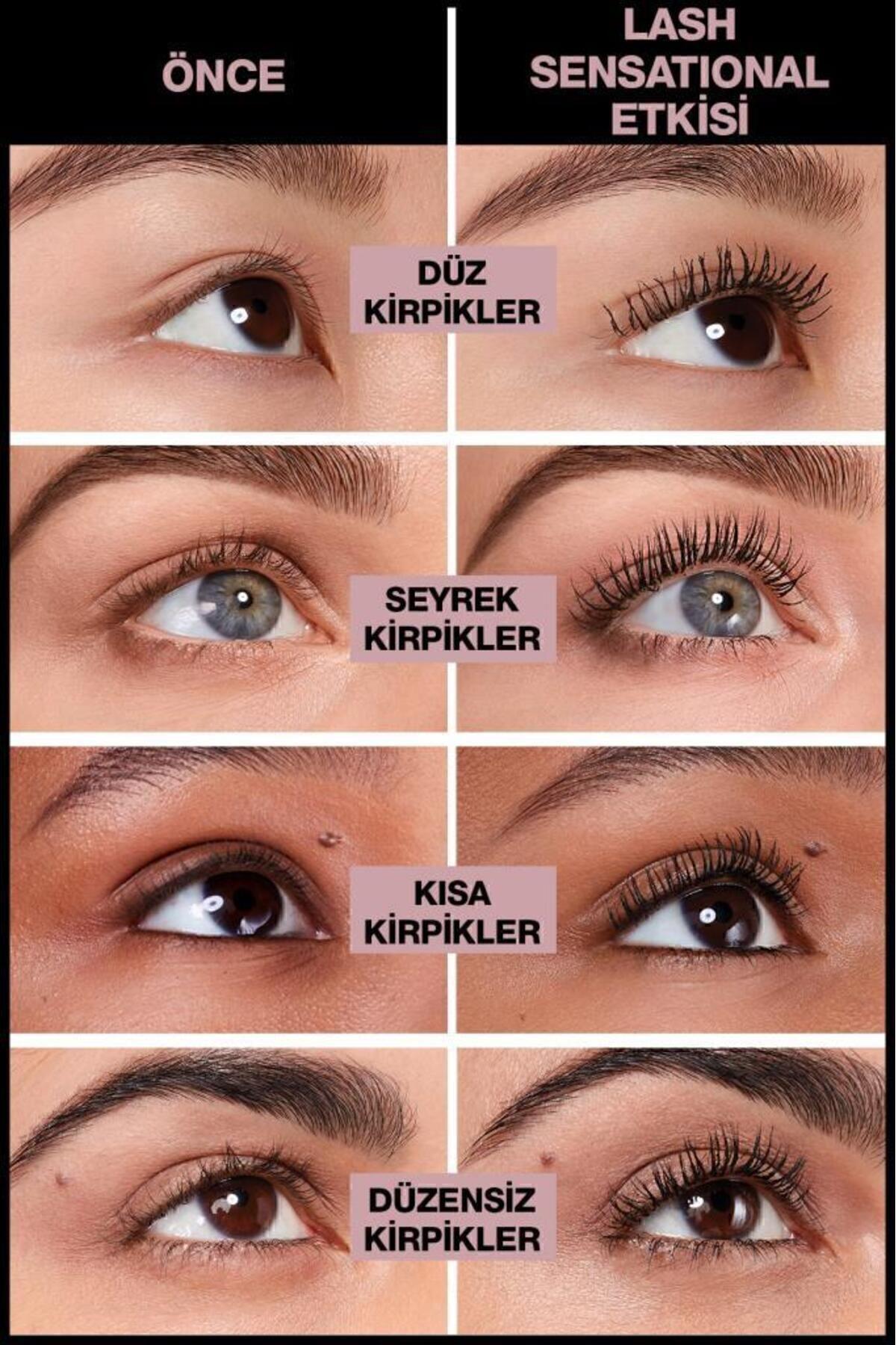 Maybelline New York Lash Sensational Yelpaze Etkili Siyah Maskara