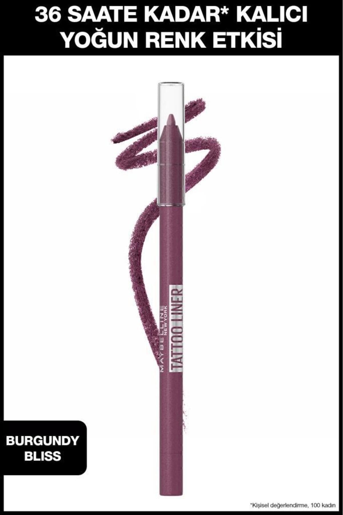 Maybelline New York Tattoo Liner Jel Göz Kalemi - Burgundy Bliss - Mürdüm