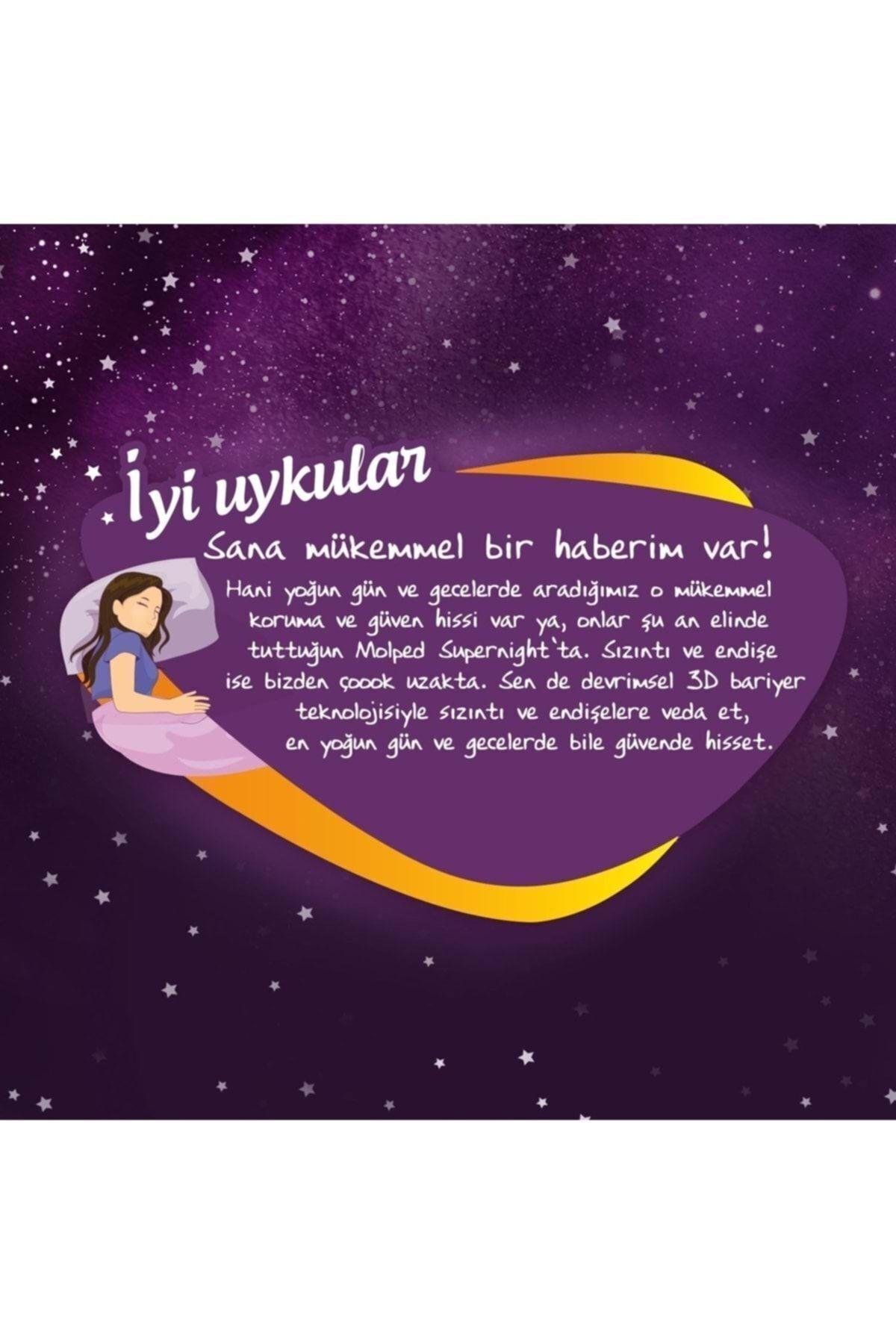Molped Supernight Hijyenik Ped Uzun Süper Ekonomik 20 Li