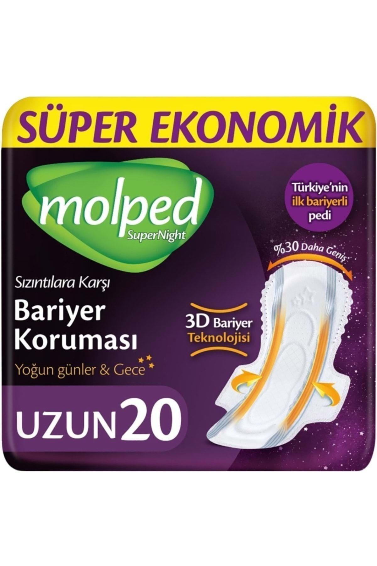 Molped Supernight Hijyenik Ped Uzun Süper Ekonomik 20 Li