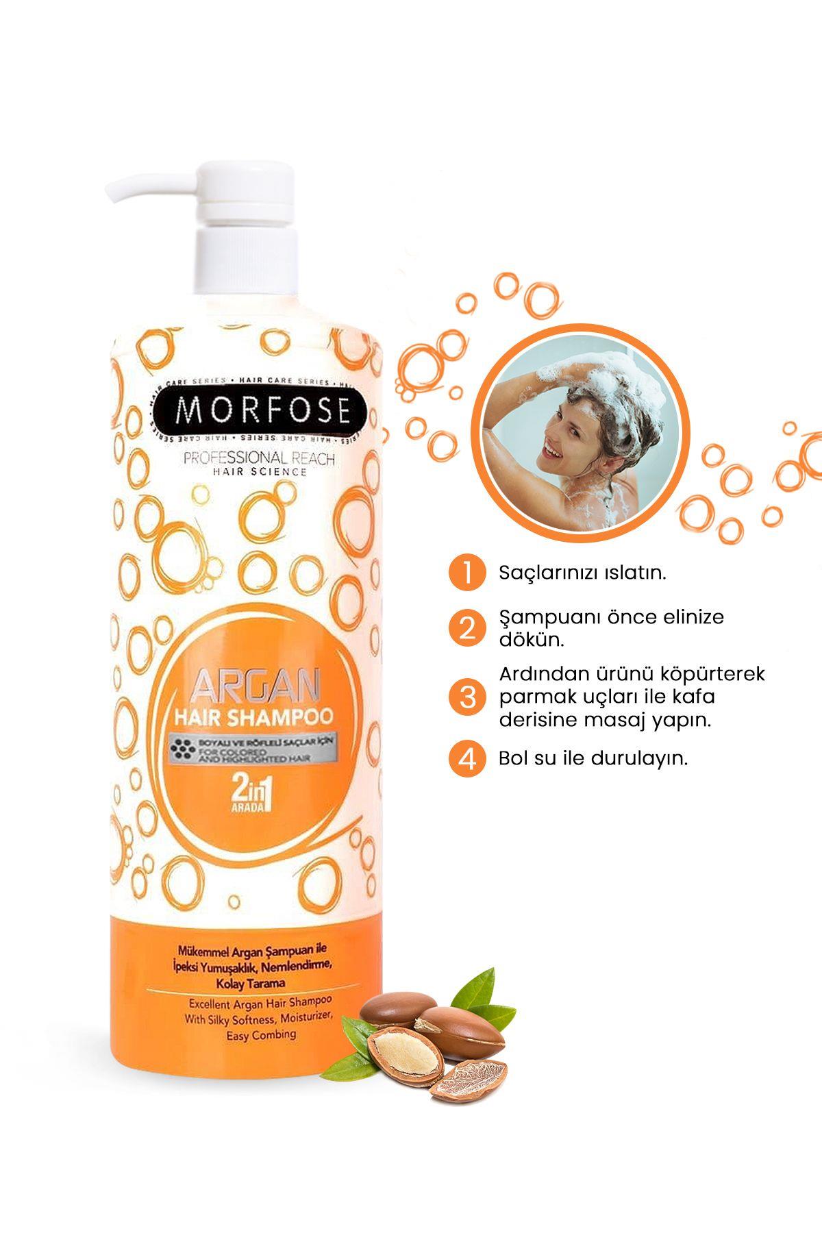 Morfose Argan Içeren Saç Şampuanı 1000 ml - Boyalı Saçlar