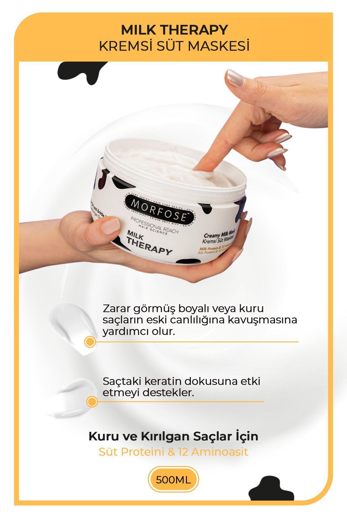 Morfose Milk Therapy Saç Maskesi 500 ml - Besleyici, Koruyucu Etki