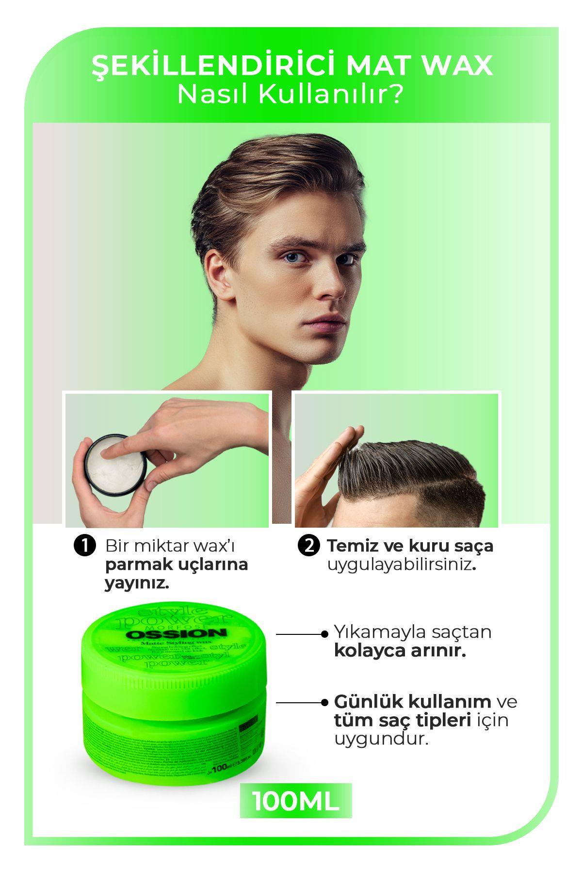 Morfose Ossion Mat Saç Şekillendirici Wax 100 ml