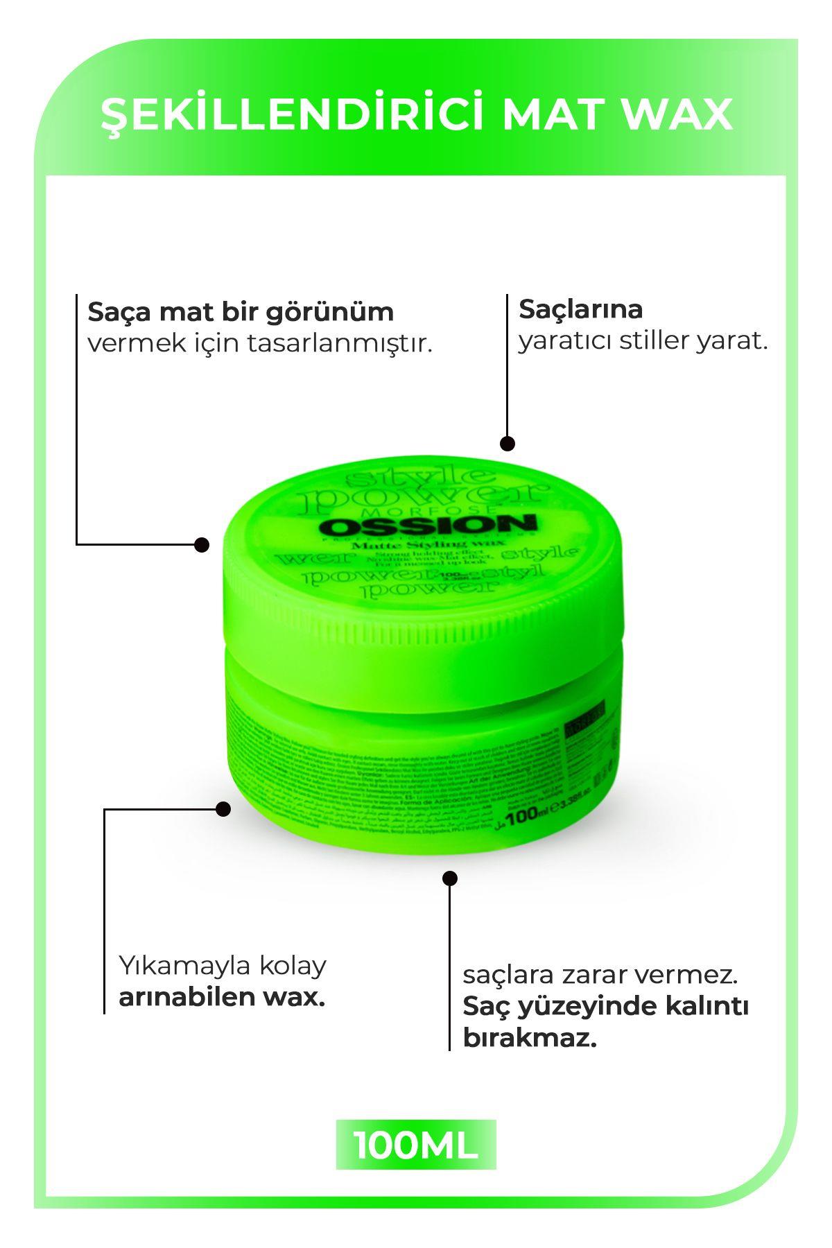 Morfose Ossion Mat Saç Şekillendirici Wax 100 ml