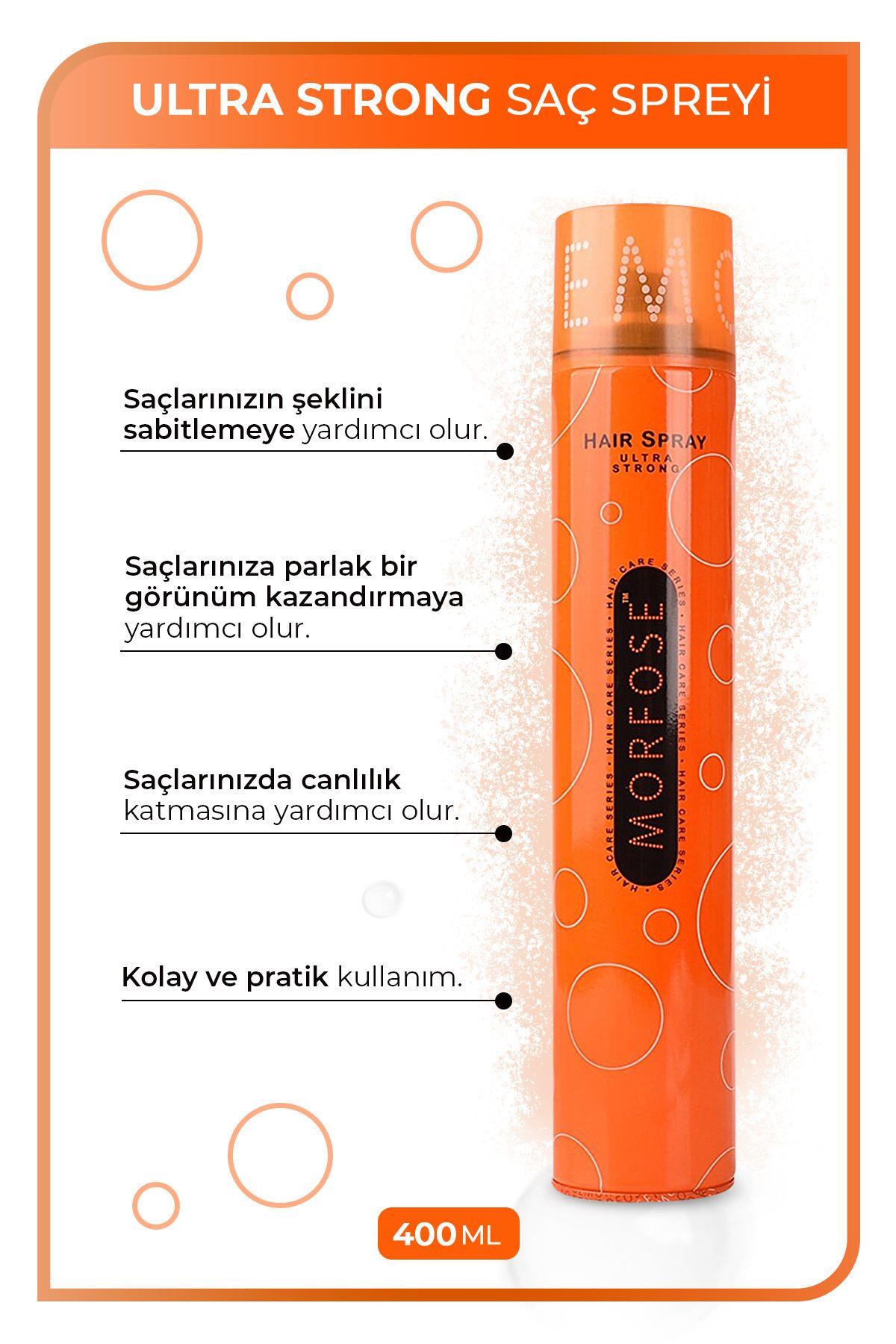 Morfose Ultra Strong Saç Spreyi 400 ml - Ultra Güçlü Tutuş