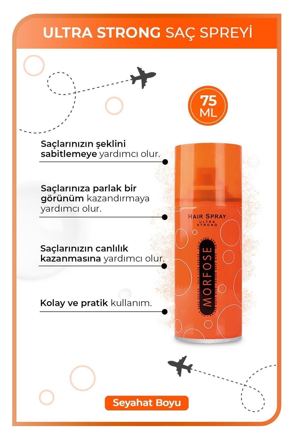 Morfose Ultra Strong Saç Spreyi 75 ml - Güçlü Tutuş