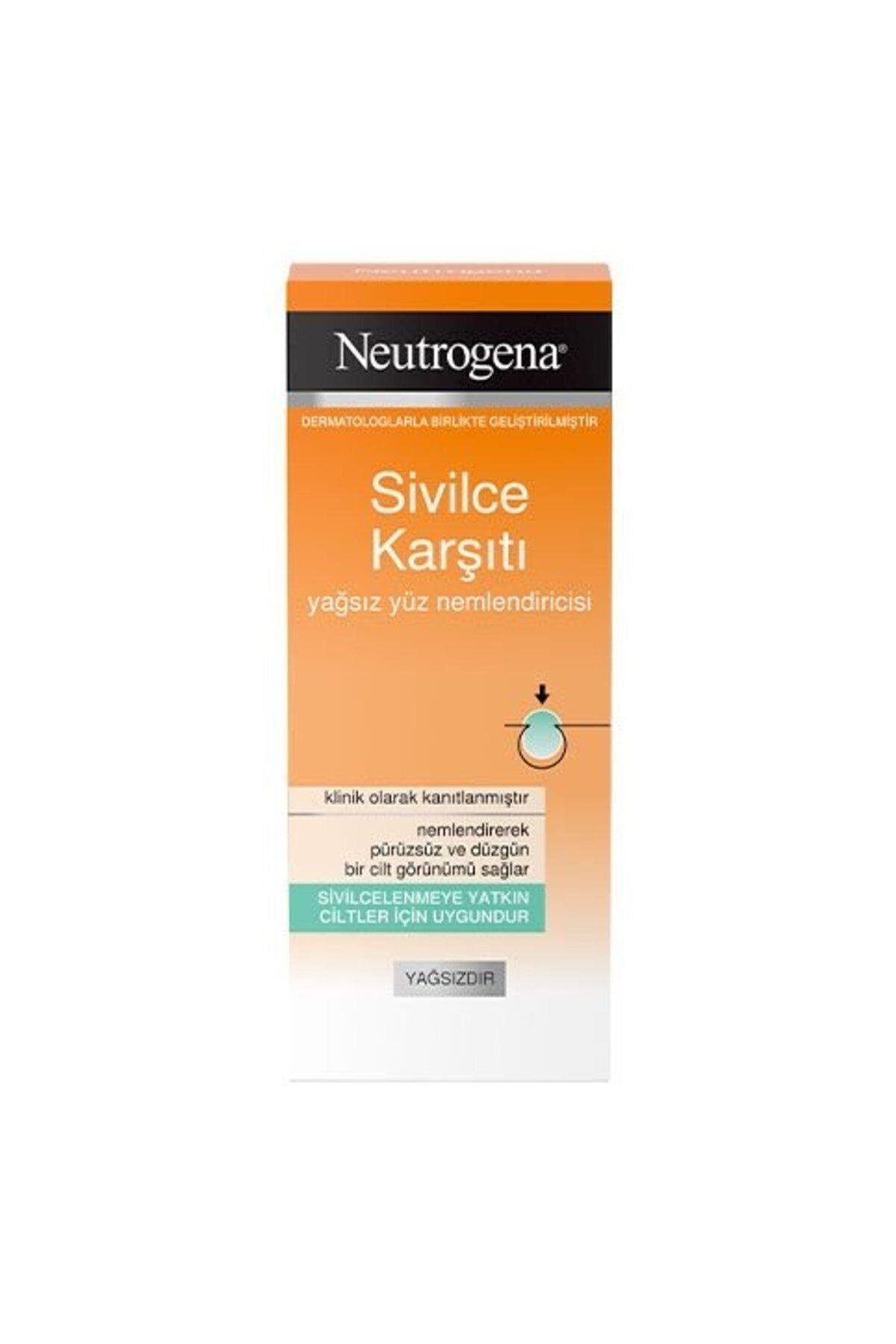 Neutrogena Sivilce Karşıtı Yağsız Yüz Nemlendiricisi 50ml, 50 ml