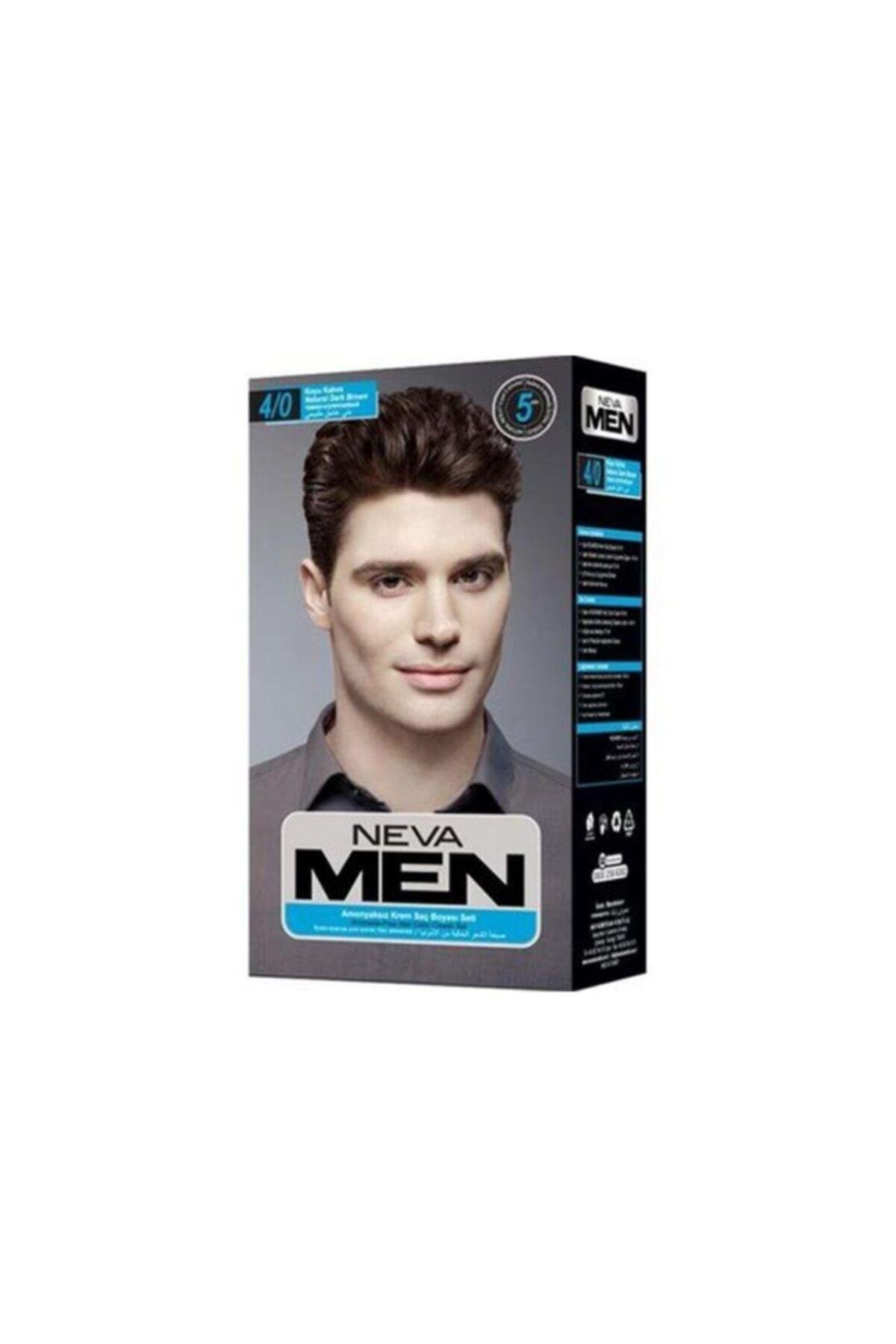 Neva Men Koyu Kahve Natural Saç Boyası Seti 4.0