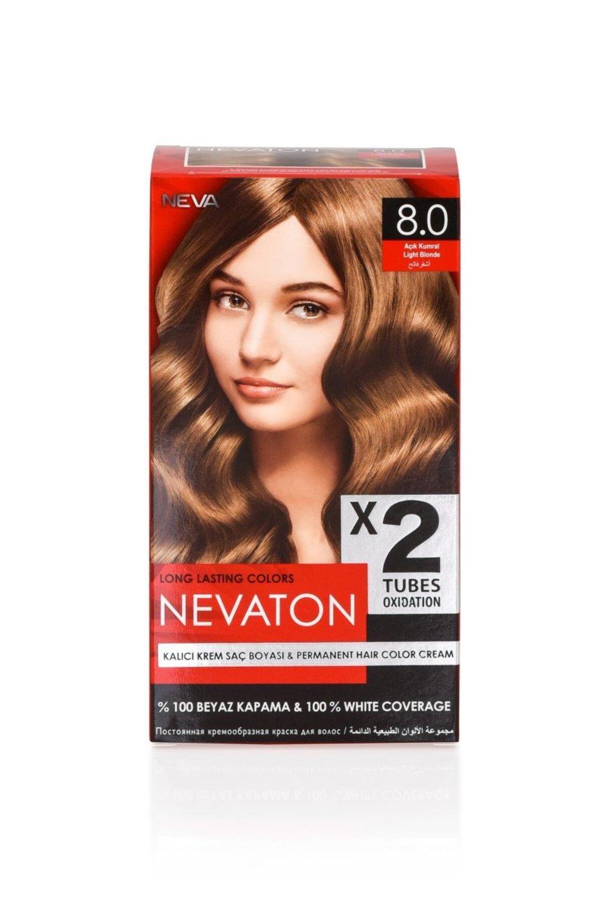Nevaton 2 Li Saç Boyası 8.0 Açık Kumral