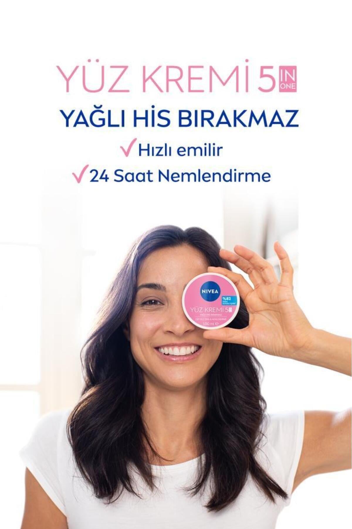 NIVEA 5i1 Arada Cilt Tonu Eşitleyici Yüz Bakım Kremi, Spf 15, 24 Saat Nemlendirici, Leke Oluşumu Önleyici