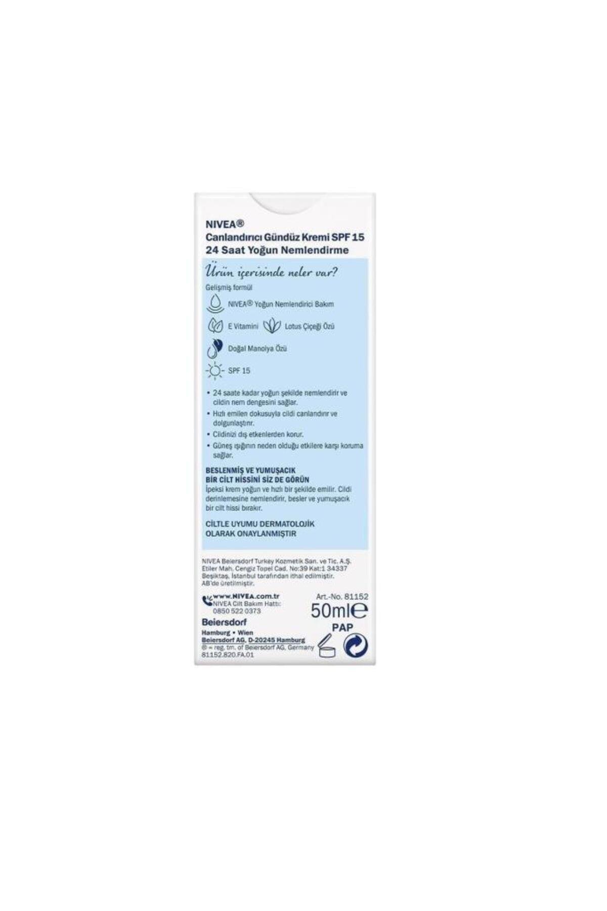 NIVEA Canlandırıcı Gündüz Kremi Normal Ciltler