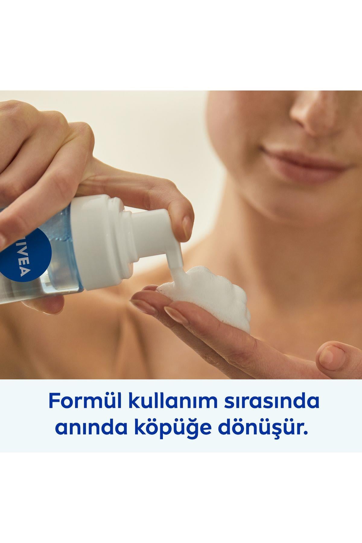 NIVEA Canlandırıcı Yüz Yıkama Köpüğü 150ml, Derinlemesine Temizleme, Nemlendirici, Normal Ciltler