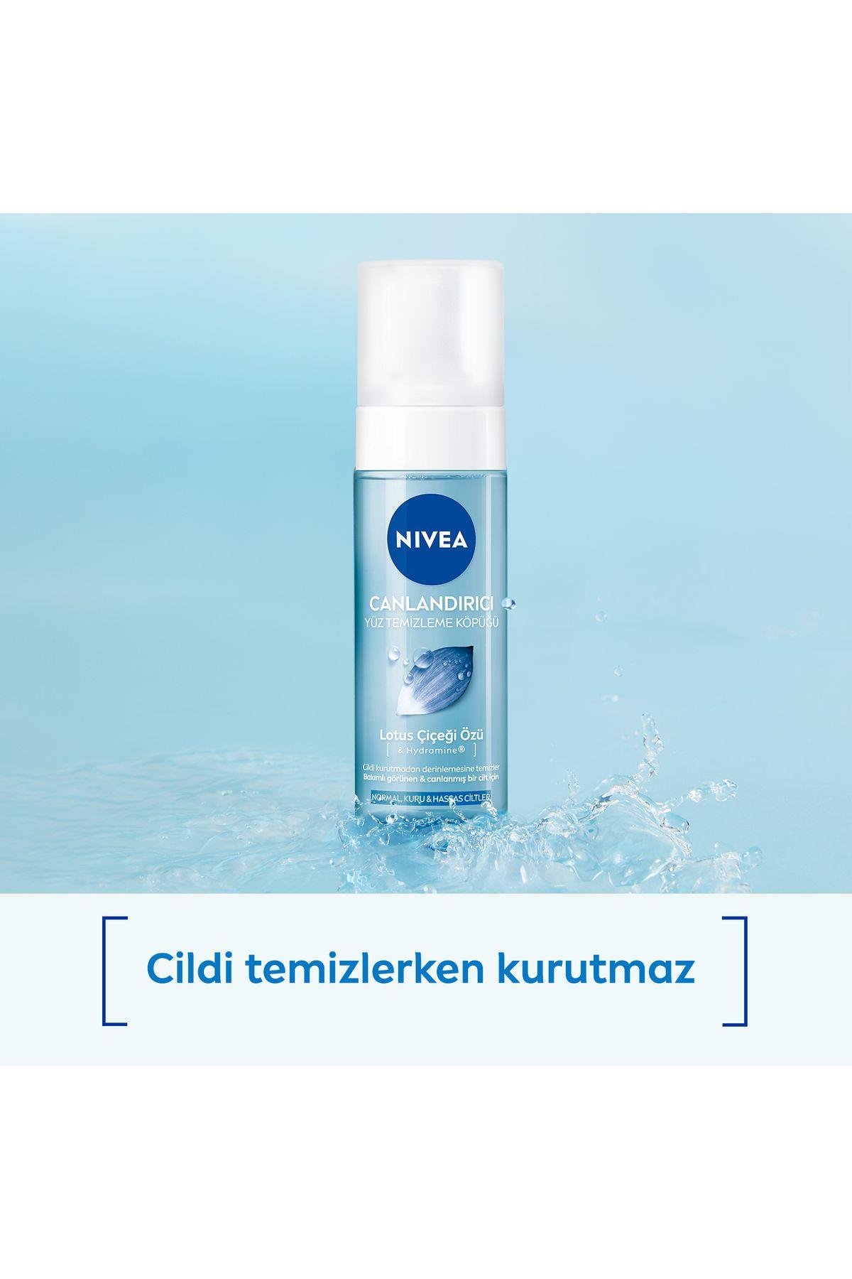 NIVEA Canlandırıcı Yüz Yıkama Köpüğü 150ml, Derinlemesine Temizleme, Nemlendirici, Normal Ciltler
