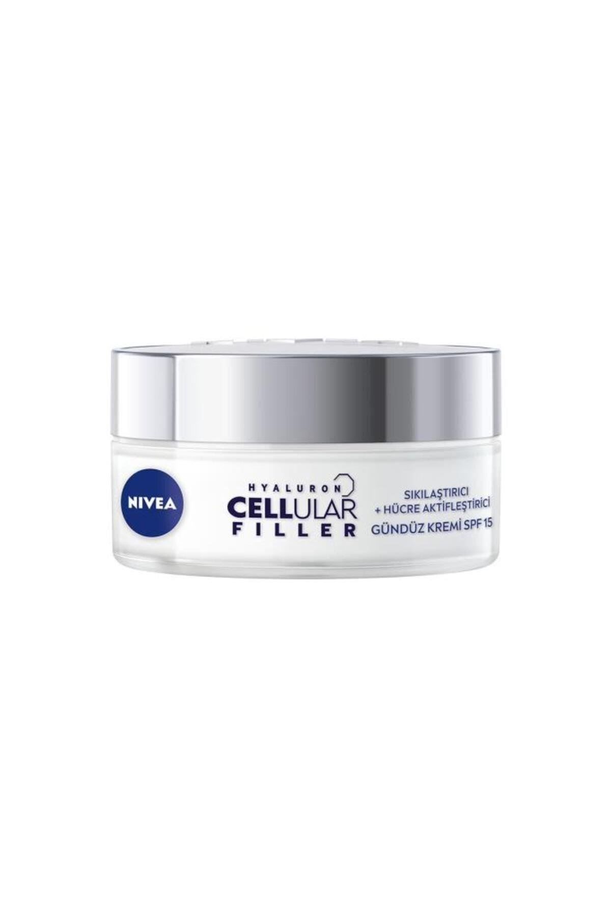 NIVEA Cellular Expert Filler Yoğun Yaşlanma Karşıtı Gündüz Bakım Yüz Kremi 50ml, Spf15, Hyaluronik Asit