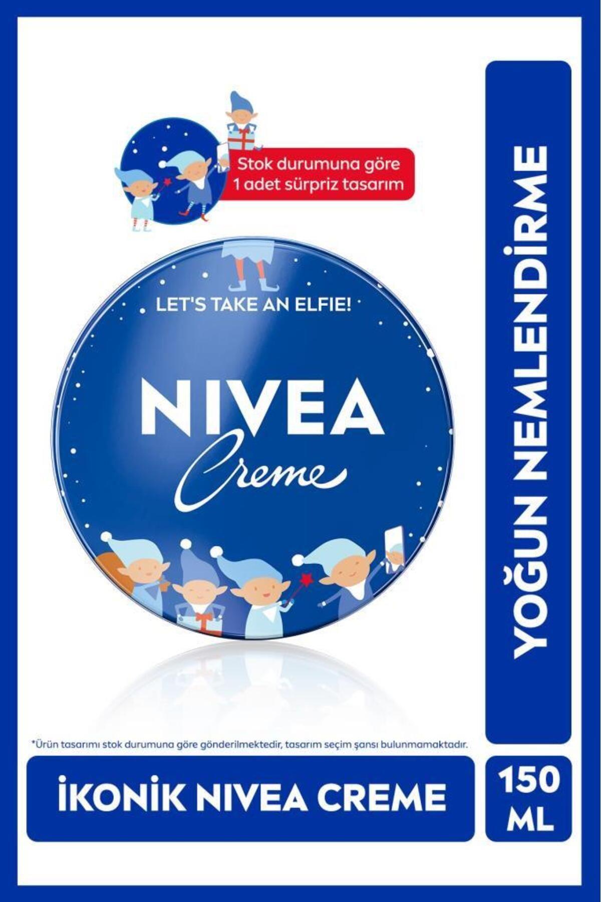 NIVEA Creme 150ml, Bakım Yapan Koruma, Uzun Süreli Yoğun Nemlendirici, El Yüz Ve Vücut, Yumuşak Cilt Hissi