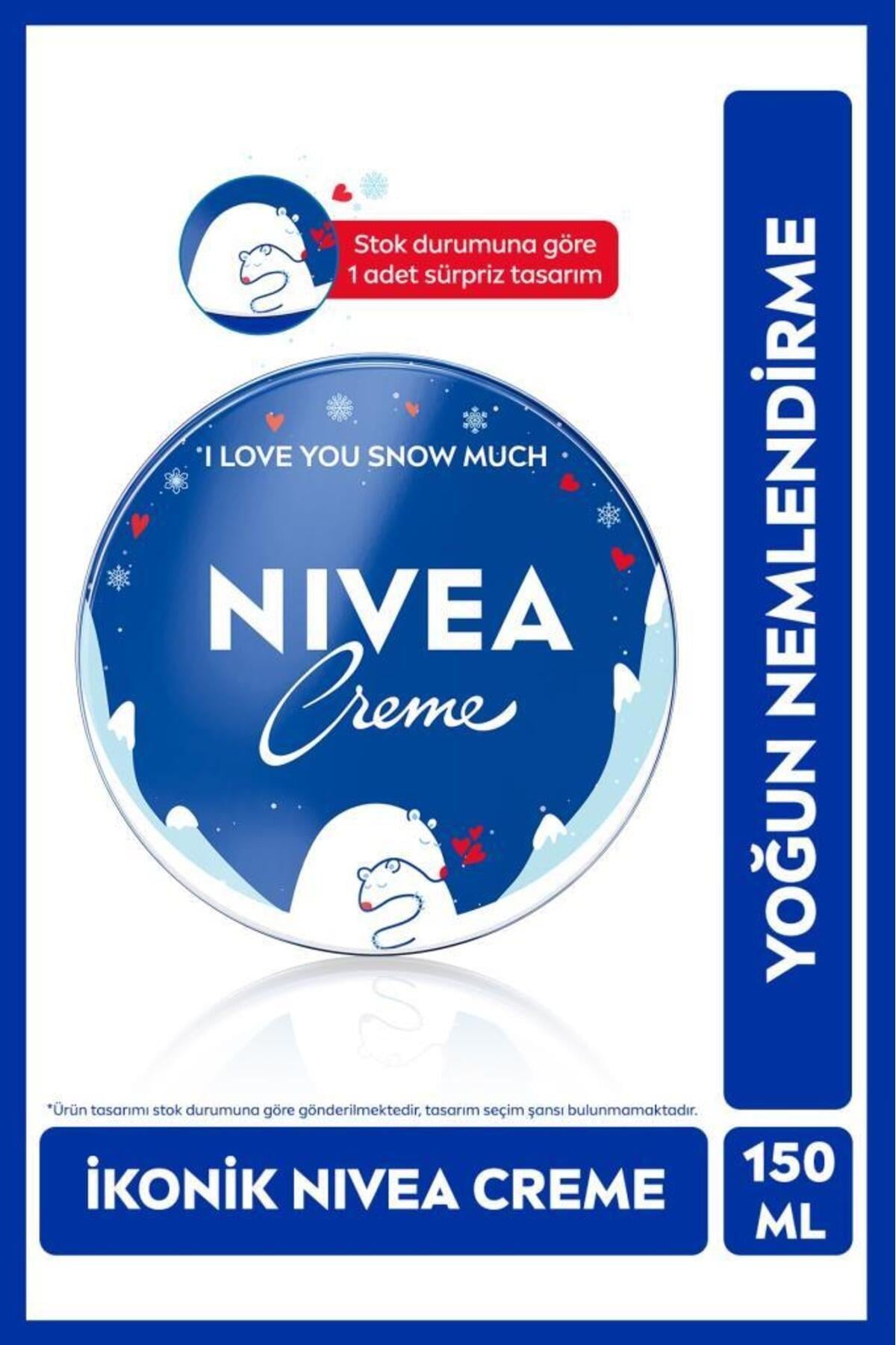 NIVEA Creme 150ml, Bakım Yapan Koruma, Uzun Süreli Yoğun Nemlendirici, El Yüz Ve Vücut, Yumuşak Cilt Hissi