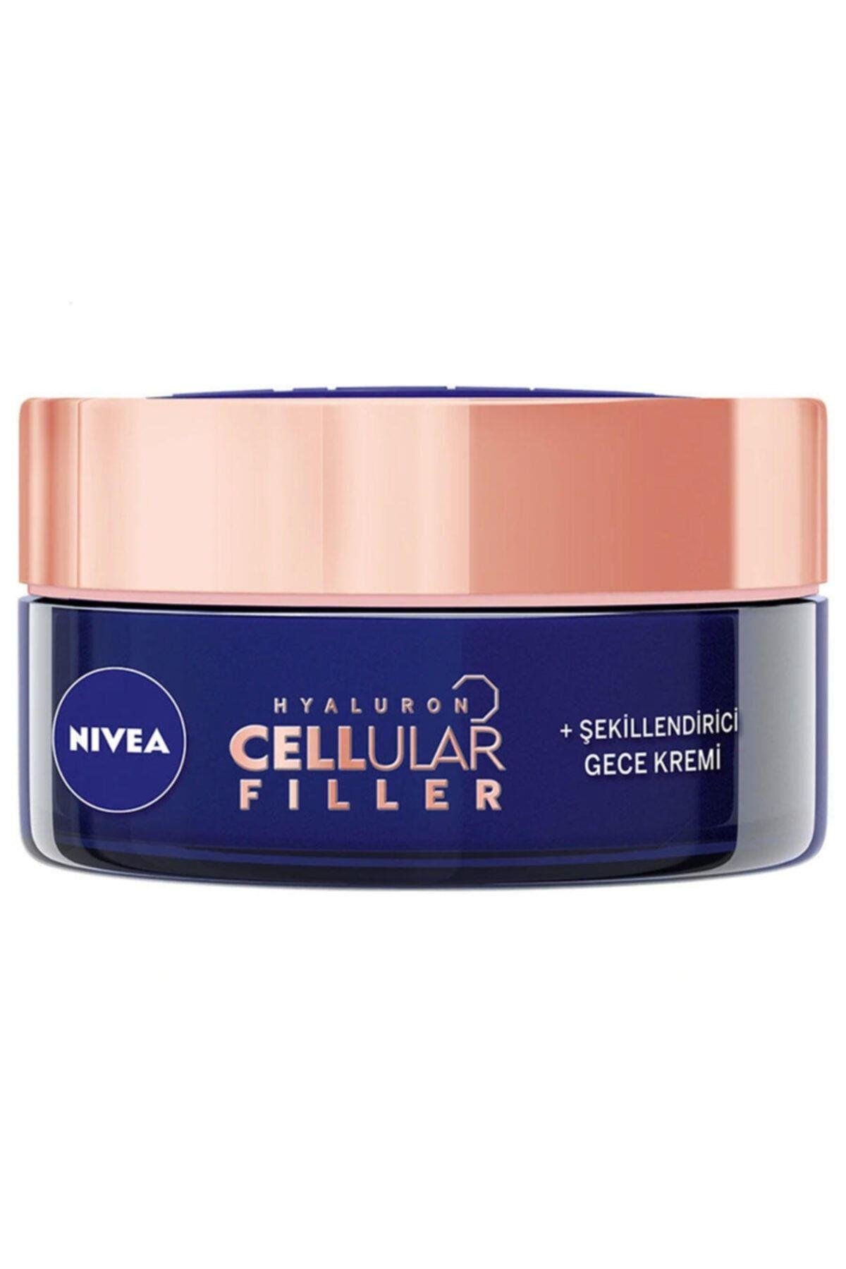 NIVEA Hyaluron Cellular Fıller Şekillendirici Yaşlanma Karşıtı Gece Kremi 50 ml
