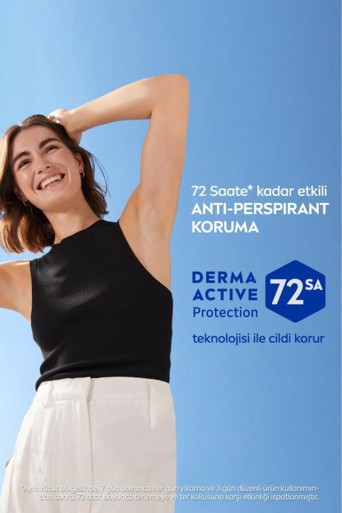 NIVEA Kadın Roll-on Deodorant Black&white Invisible Clear 50ml, 72 Saat Anti-perspirant Ter Koruması