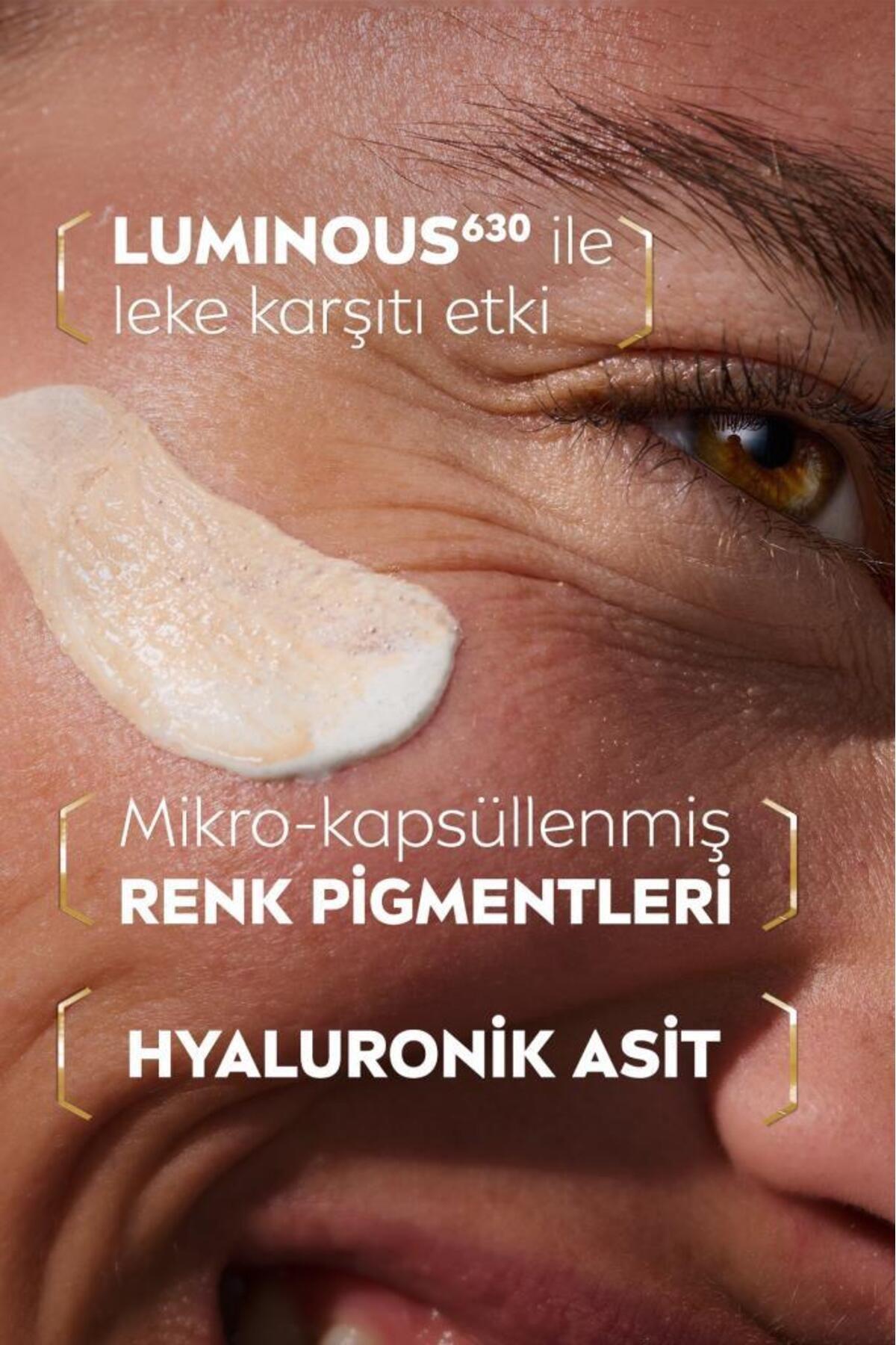 NIVEA Luminous630 Koyu Leke Karşıtı CC Yüz Kremi 40ml, SPF30 Güneş Koruyucu, Hyaluronik Asit, Açık Ton