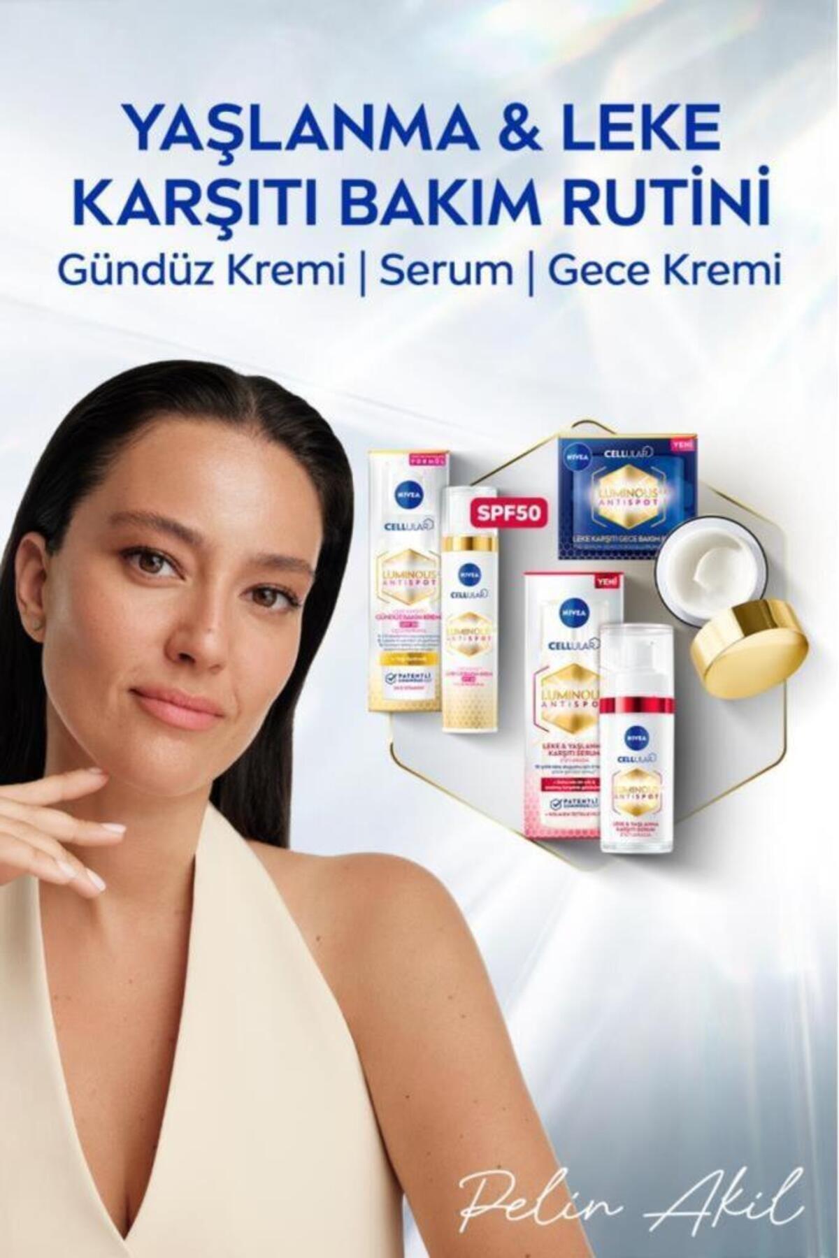 NIVEA Luminous630 Leke Ve Yaşlanma Karşıtı Serum 30ml, Kolajen Tetikleyici, Hyaluronik Asit, Sıkılaştırıcı