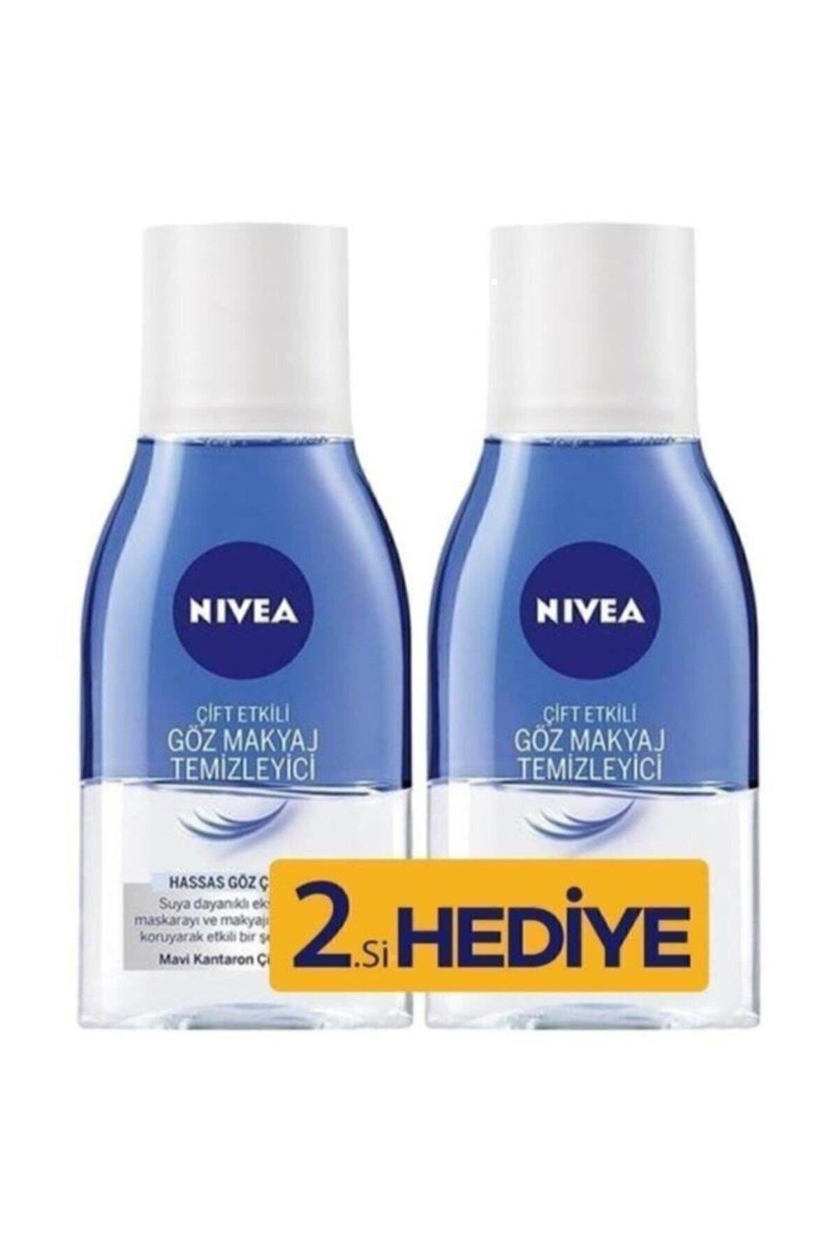 NIVEA Make Up Expert Hassas Çift Fazlı 125 ml 2'li Paket Göz Makyaj Temizleyici