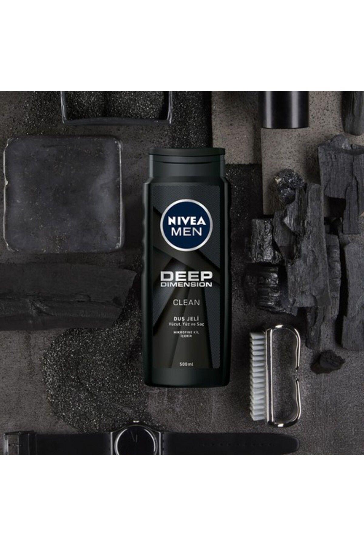 NIVEA Men Deep Dimension Duş Jeli 500ml