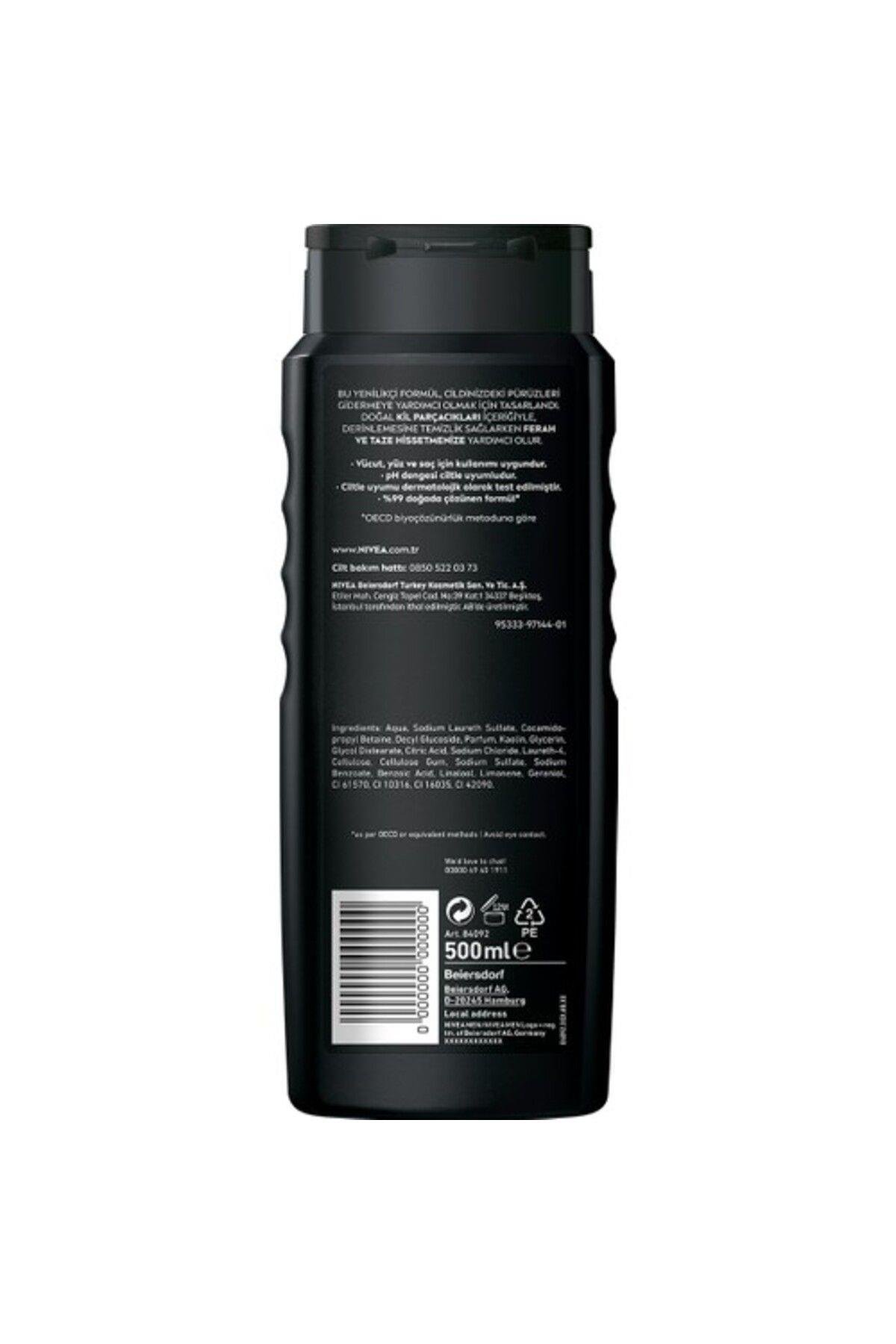 NIVEA Men Deep Dimension Duş Jeli 500ml