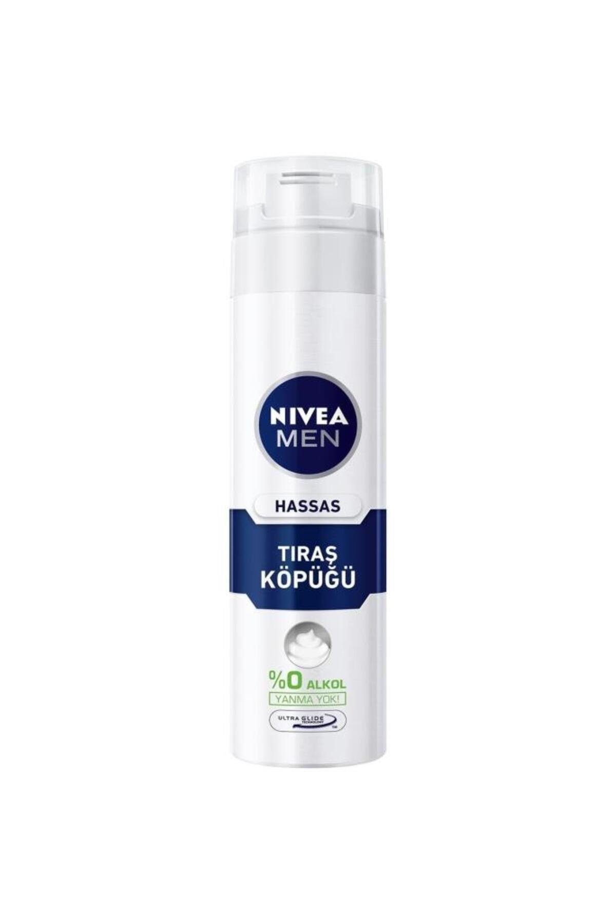 NIVEA MEN Erkek Tıraş Köpüğü 200ml, Hassas Ciltler, Hızlı Koruma, Rahatlatıcı, Konforlu Tıraş Deneyimi