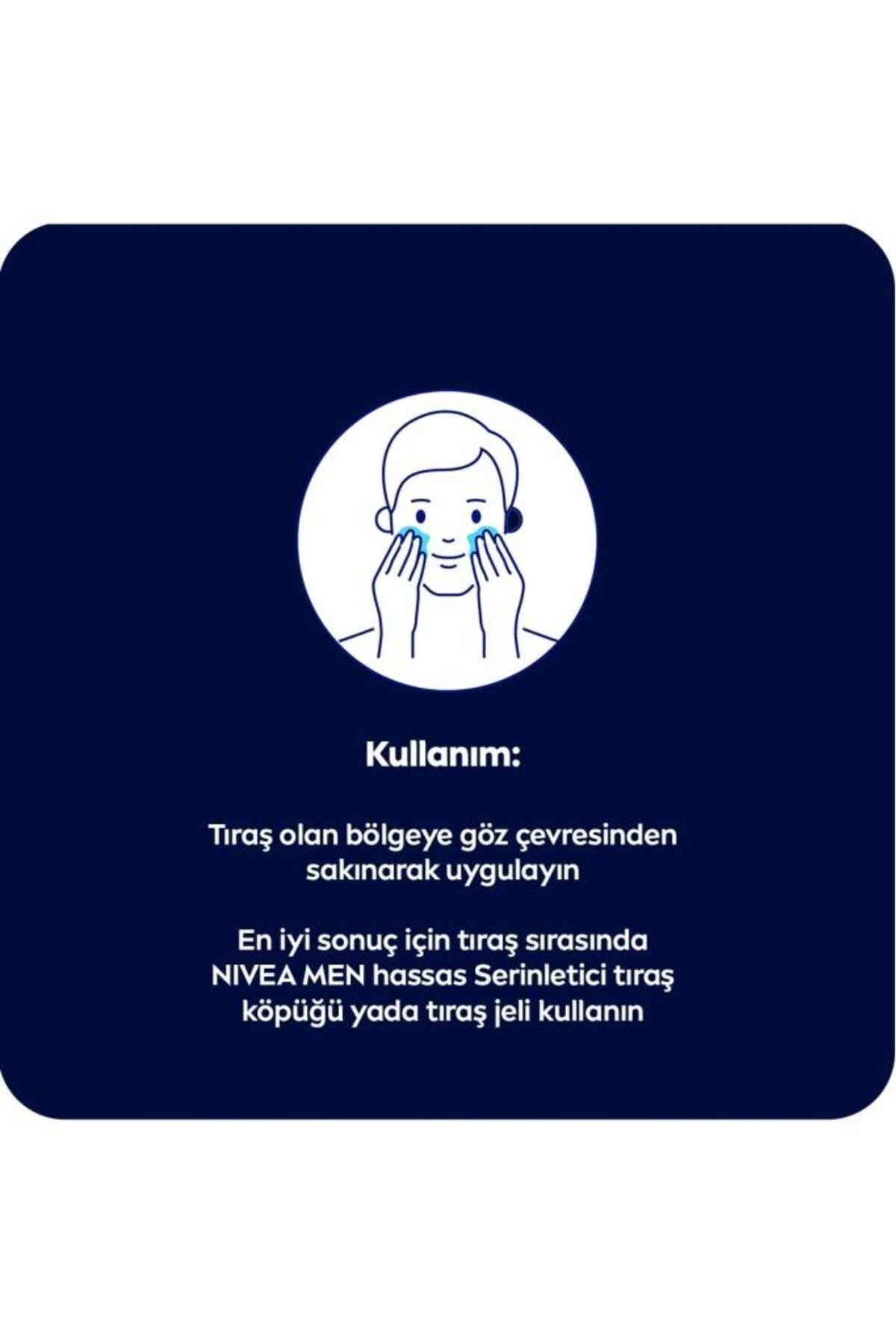 NIVEA MEN Erkek Tıraş Sonrası Balsam 100ml, Hassas Ciltlere Özel Hızlı Rahatlatma, Konforlu Tıraş Deneyimi