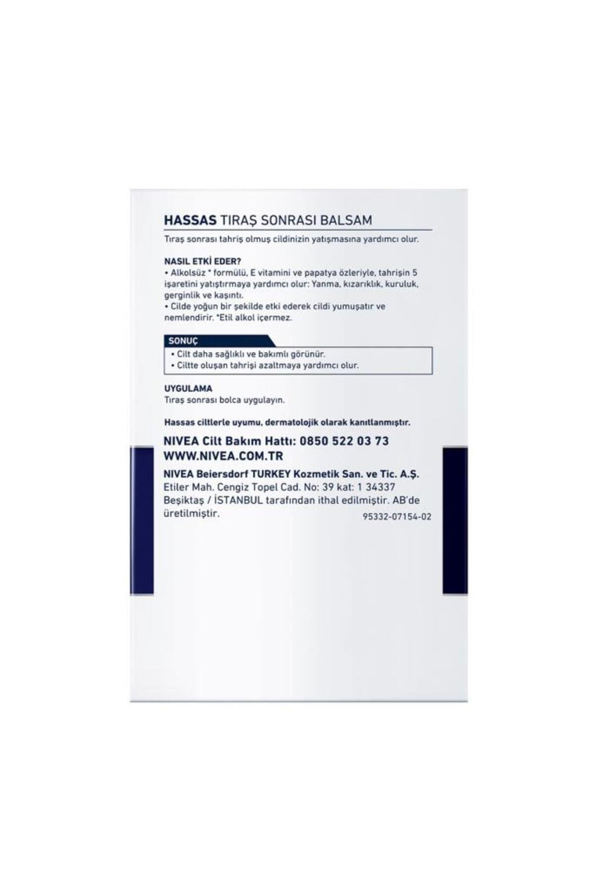 NIVEA MEN Erkek Tıraş Sonrası Balsam 100ml, Hassas Ciltlere Özel Hızlı Rahatlatma, Konforlu Tıraş Deneyimi
