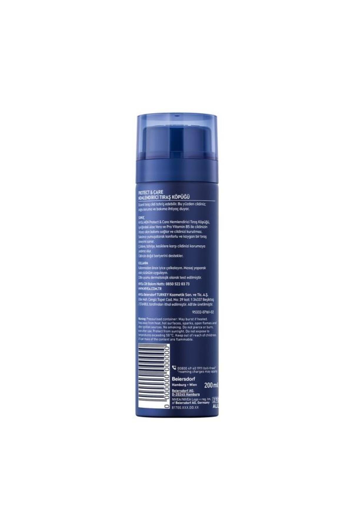 NIVEA Men Protect&care Tıraş Jeli 200 ml Kuru Ciltler Için Pürüzsüz Tıraş