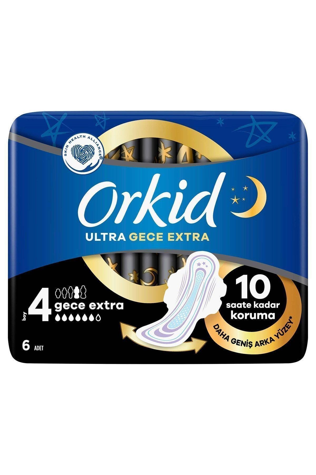 Orkid Ultra Hijyenik Ped Gece Ekstra 6 Adet Tekli Paket