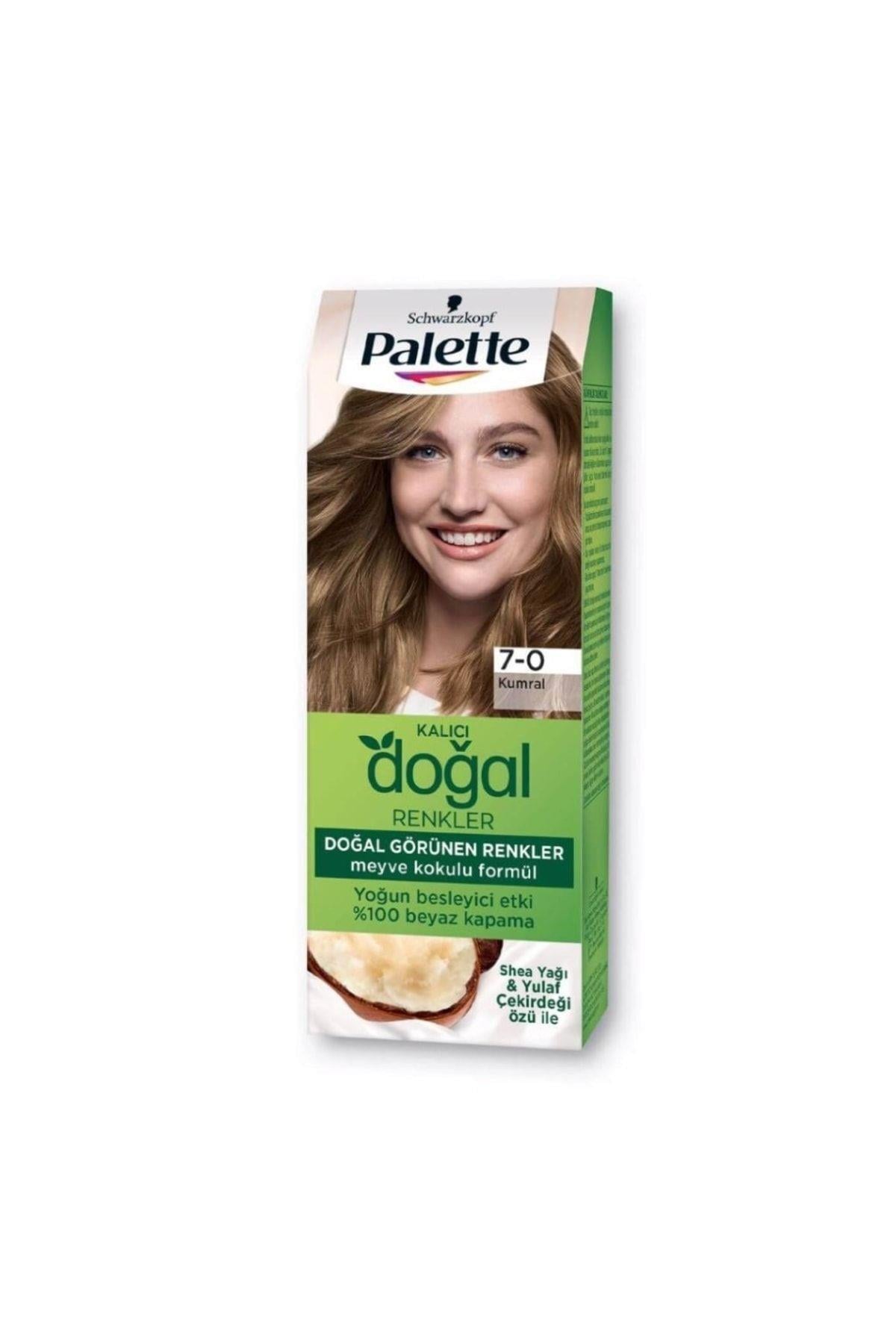 Palette 7-0 Kumral Kalıcı Doğal Renkler Saç Boyası