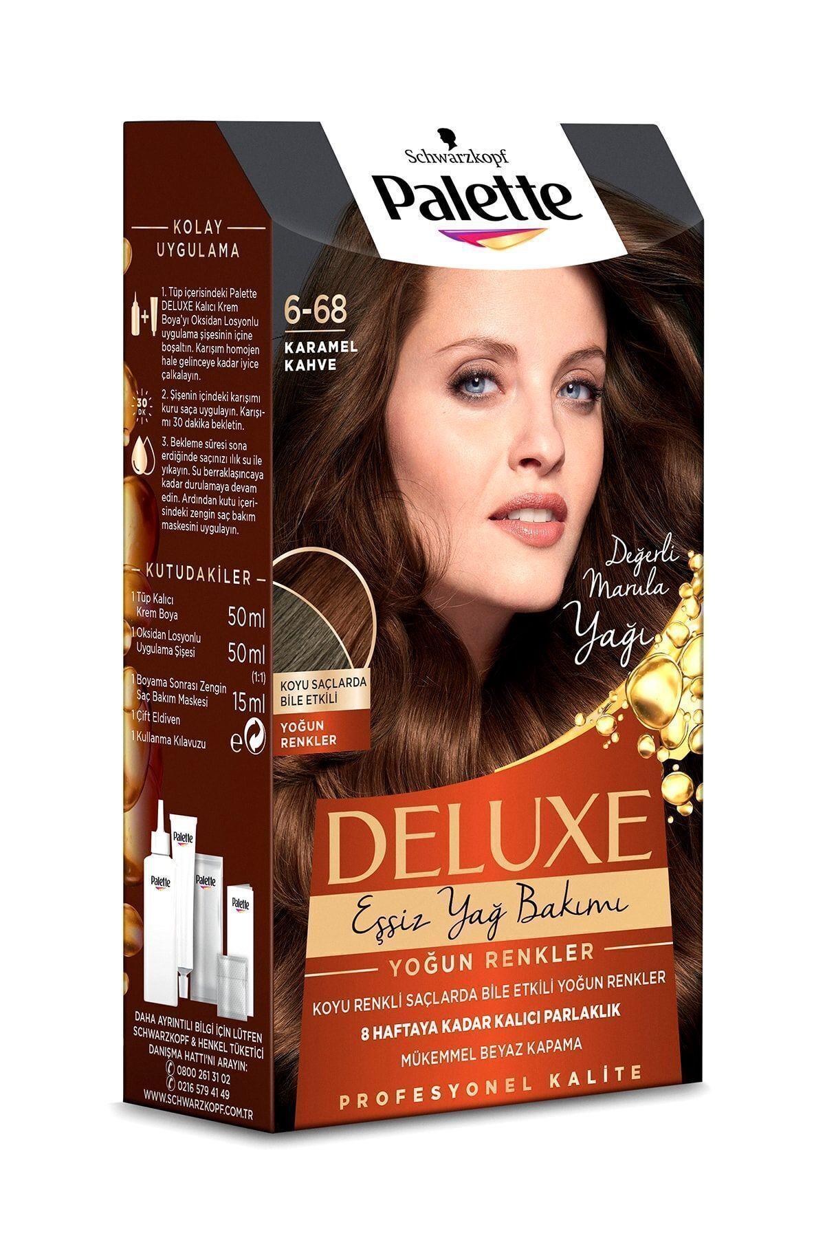 Palette DELUXE SAÇ BOYASI YOĞUN RENKLER 6-68 KARAMEL KAHVE