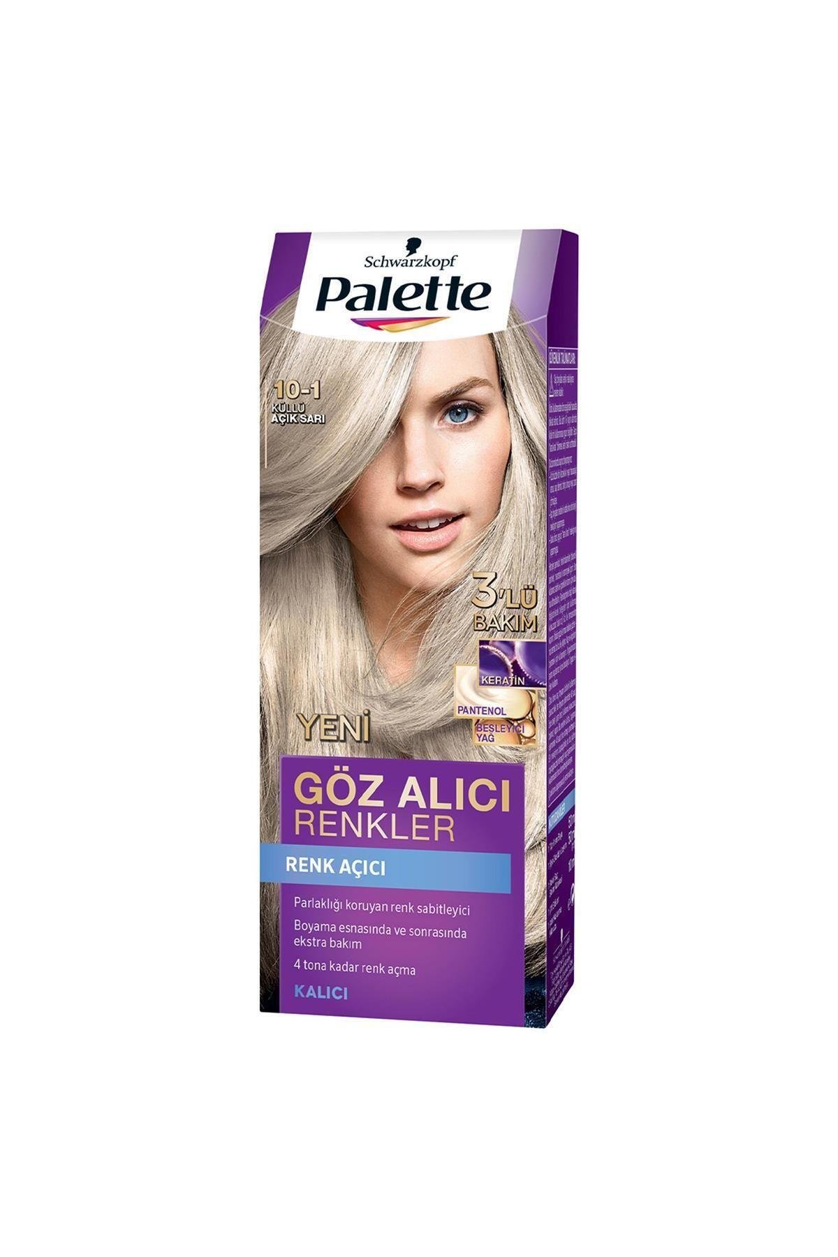 Palette Göz Alıcı Renkler Saç Boyası No: 10.1 Küllü Açık Sarı
