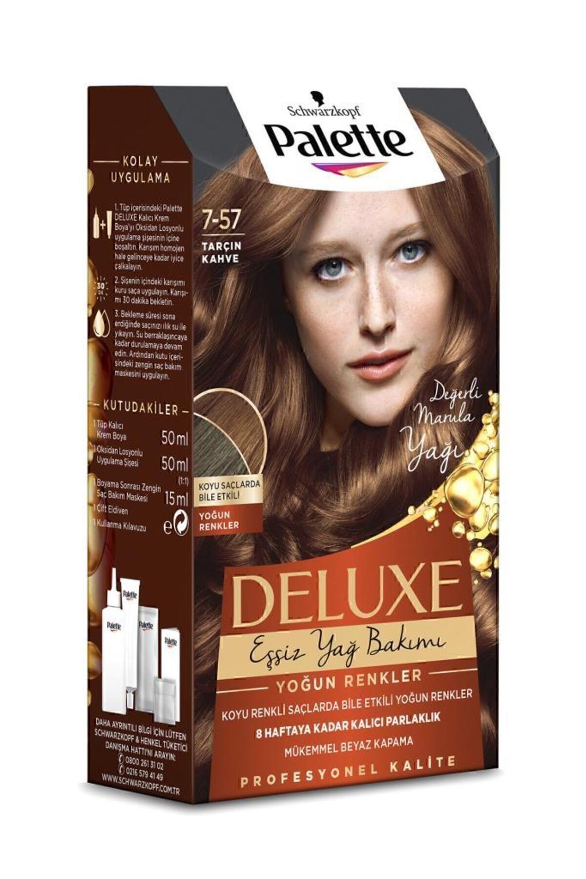 Palette Schwarzkopf Palette Deluxe Yoğun Renkler 7-57 Tarçin Kahve Saç Boyası