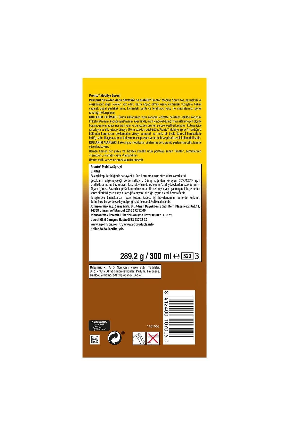 Pronto Mobilya Spreyi, Klasik, 300ml