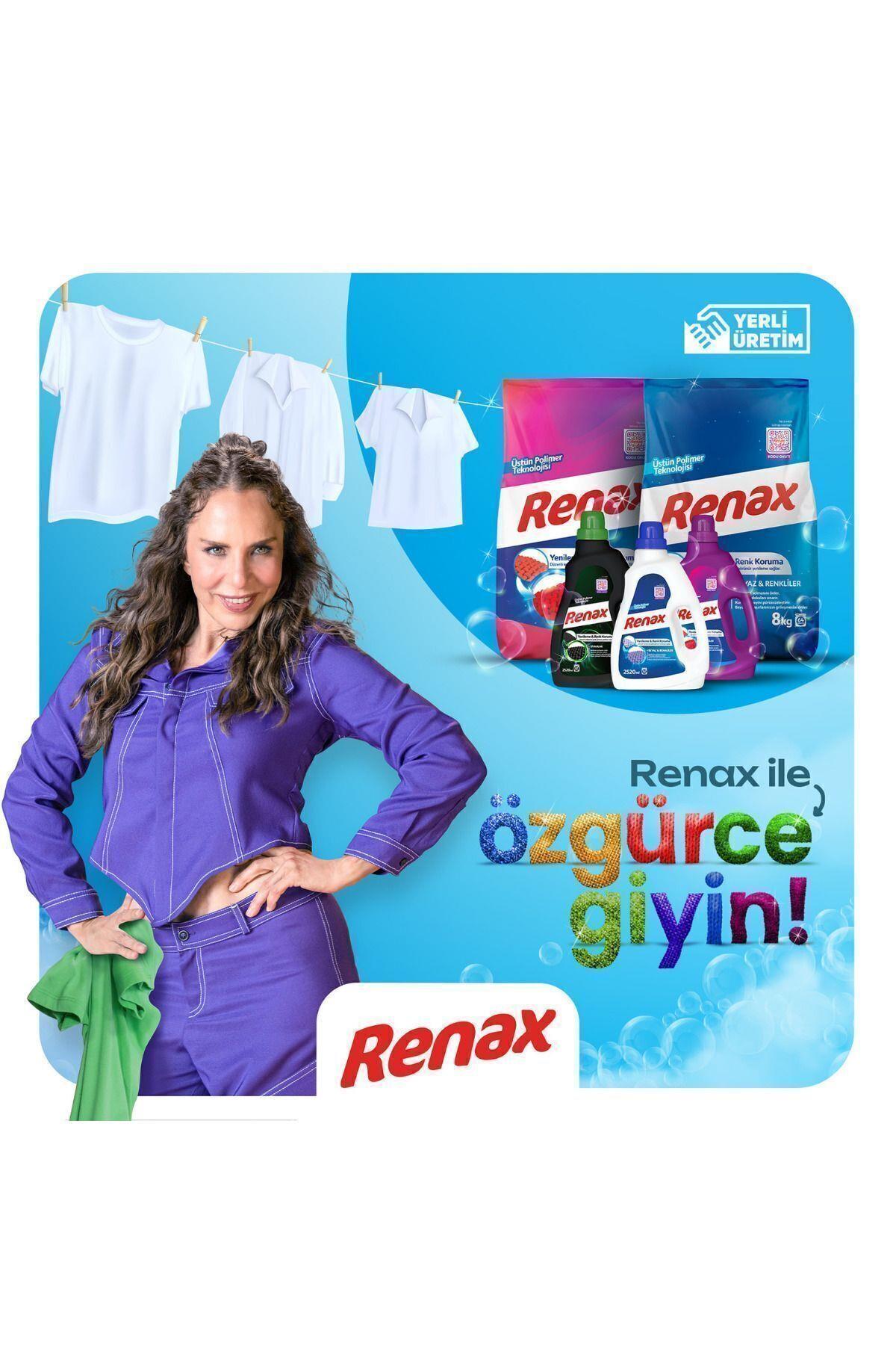 RENAX Sıvı Çamaşır Deterjanı Renkliler Ve Beyazlar Için 2520 ml