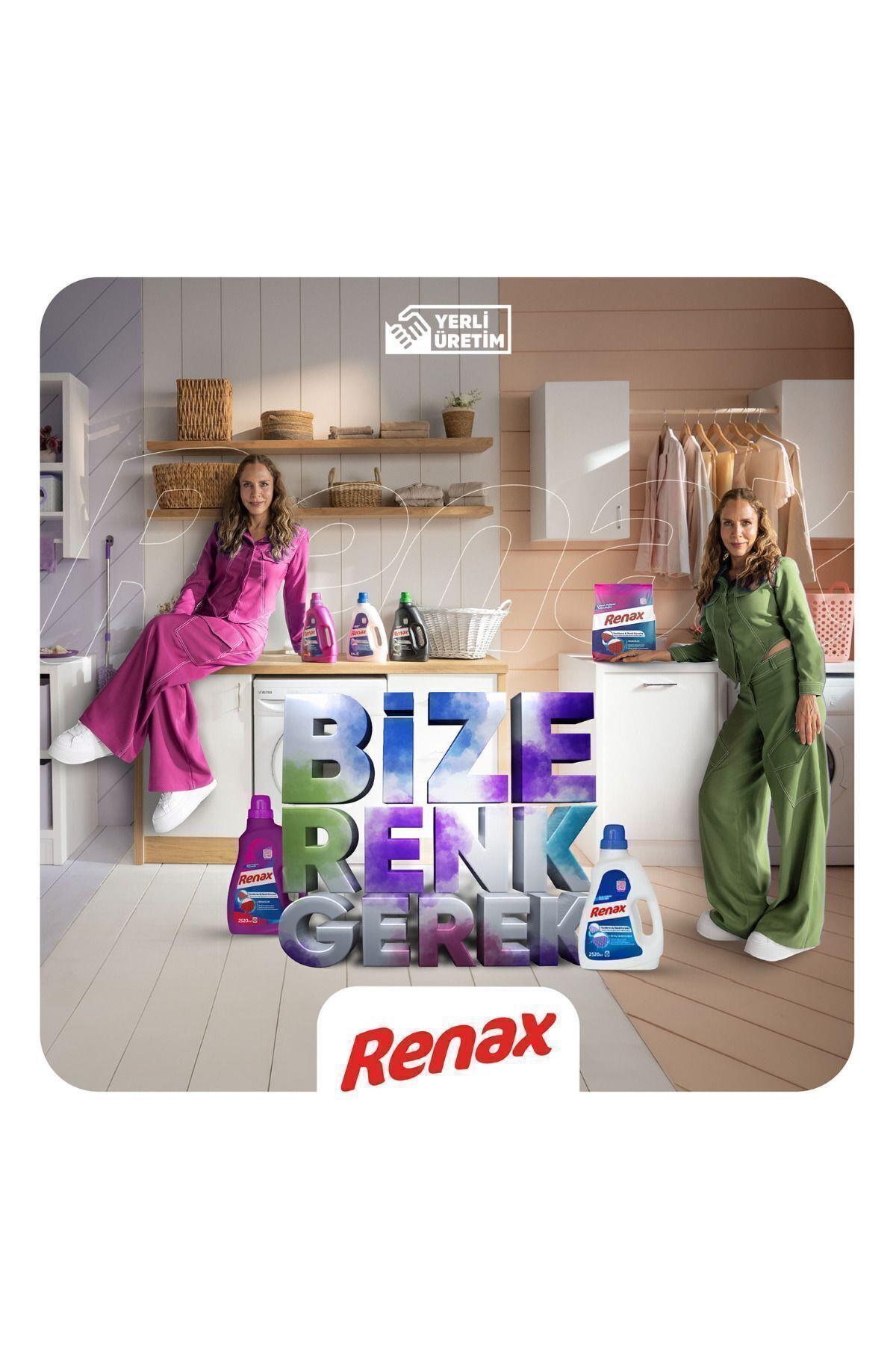 RENAX Sıvı Çamaşır Deterjanı Renkliler Ve Beyazlar Için 2520 ml