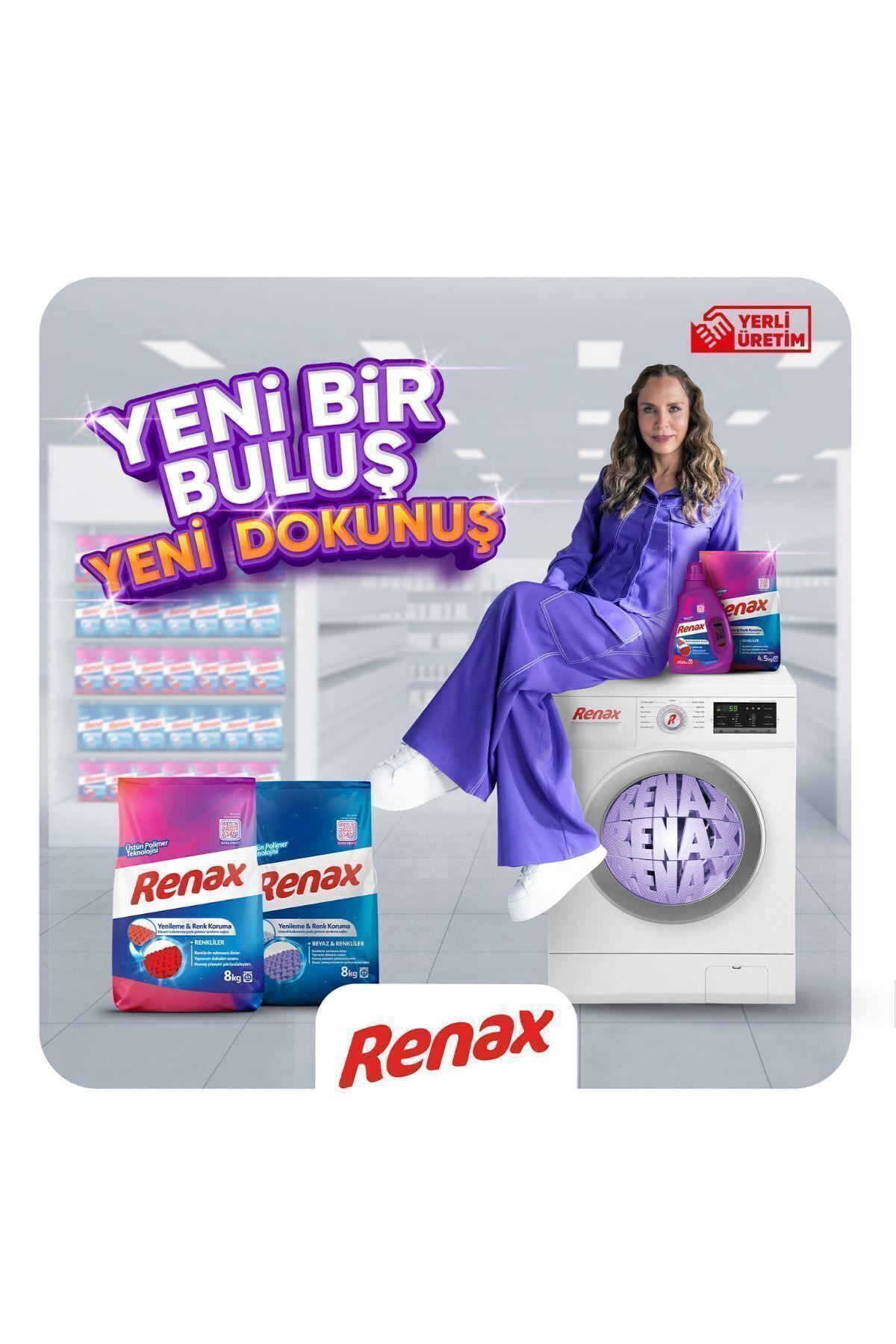 RENAX Sıvı Çamaşır Deterjanı Renkliler Ve Beyazlar Için 2520 ml