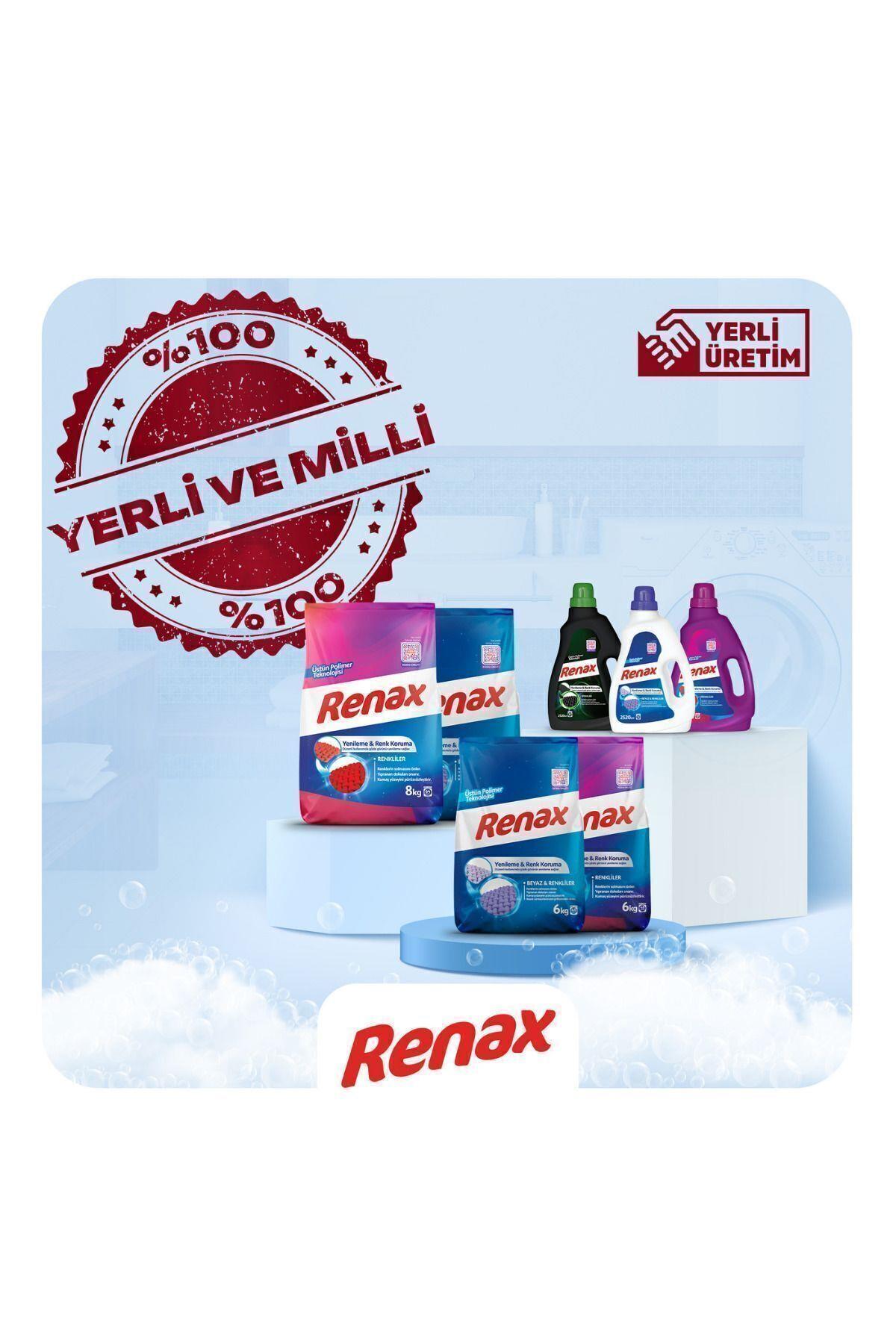 RENAX Sıvı Çamaşır Deterjanı Renkliler Ve Beyazlar Için 2520 ml