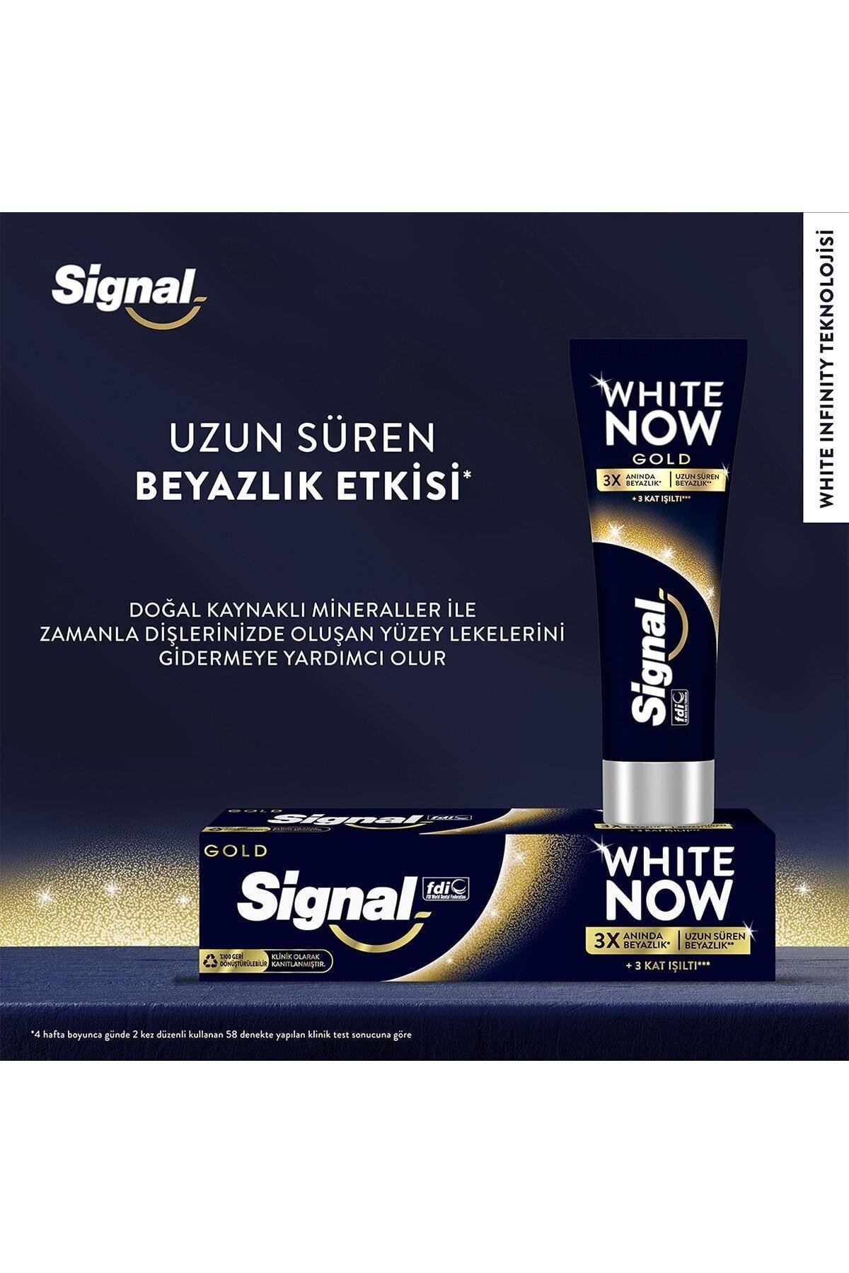 Signal Diş Macunu White Now Gold Anında 3 Kat Beyazlık 75 ml