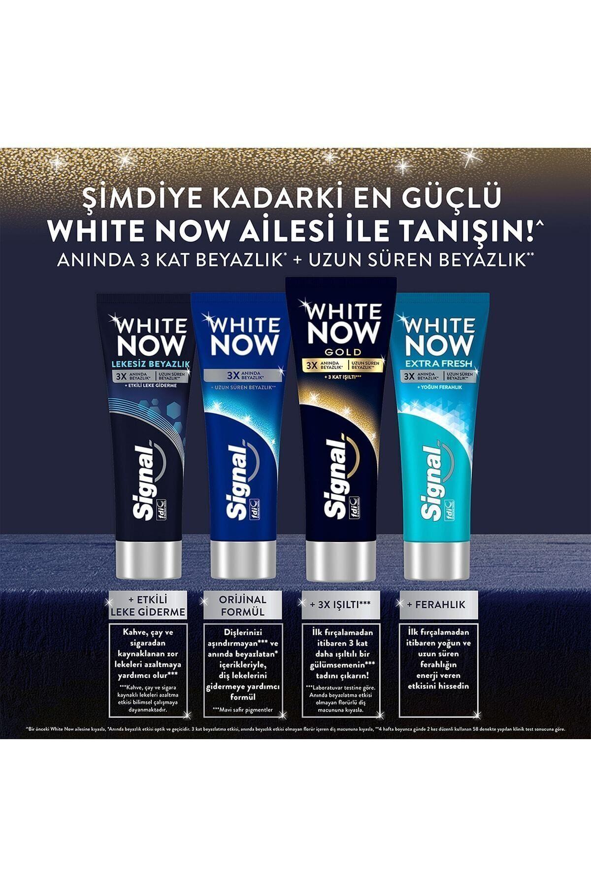 Signal Diş Macunu White Now Gold Anında 3 Kat Beyazlık 75 ml