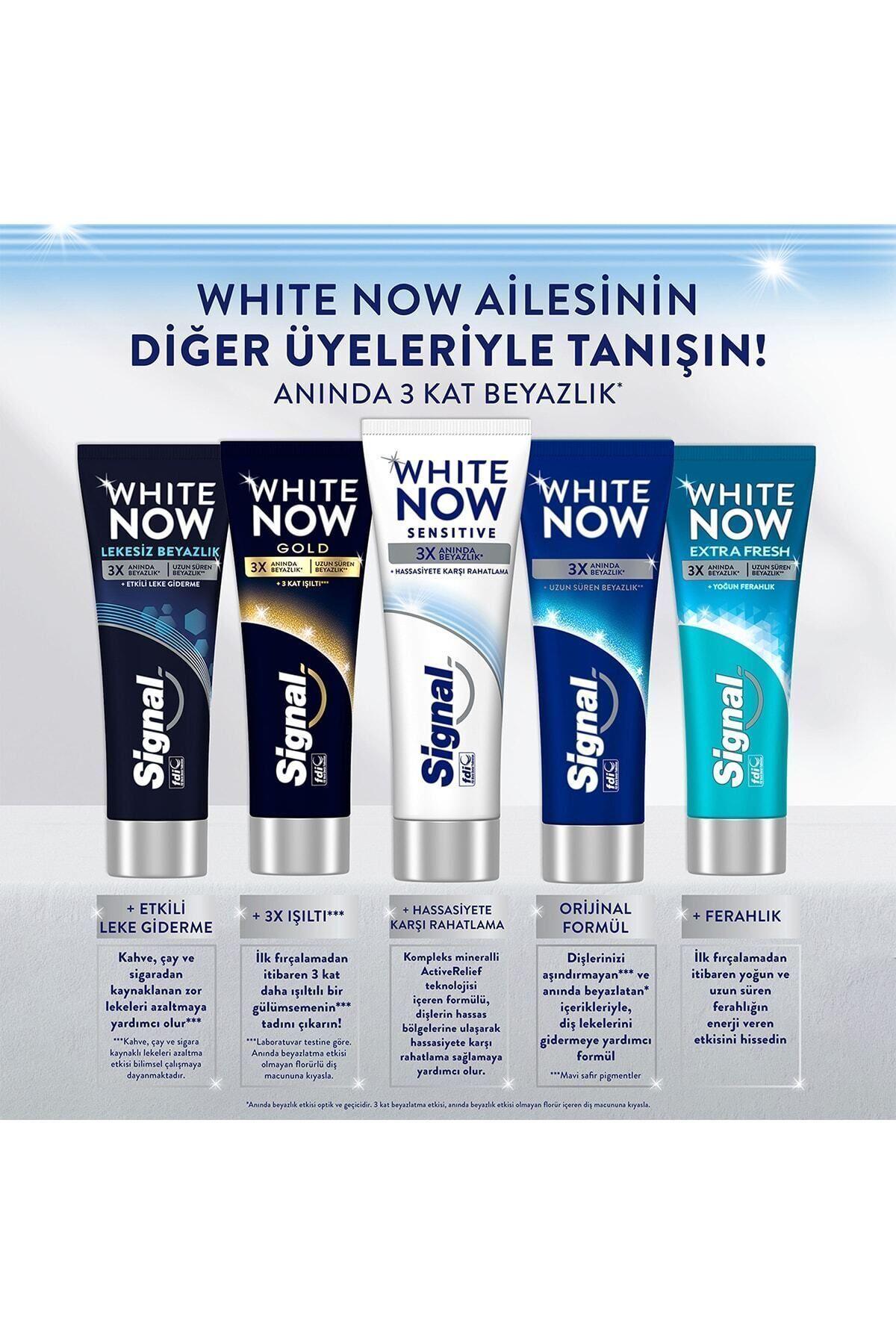 Signal Diş Macunu White Now Sensitive Anında 3 Kat Beyazlık 75 ML
