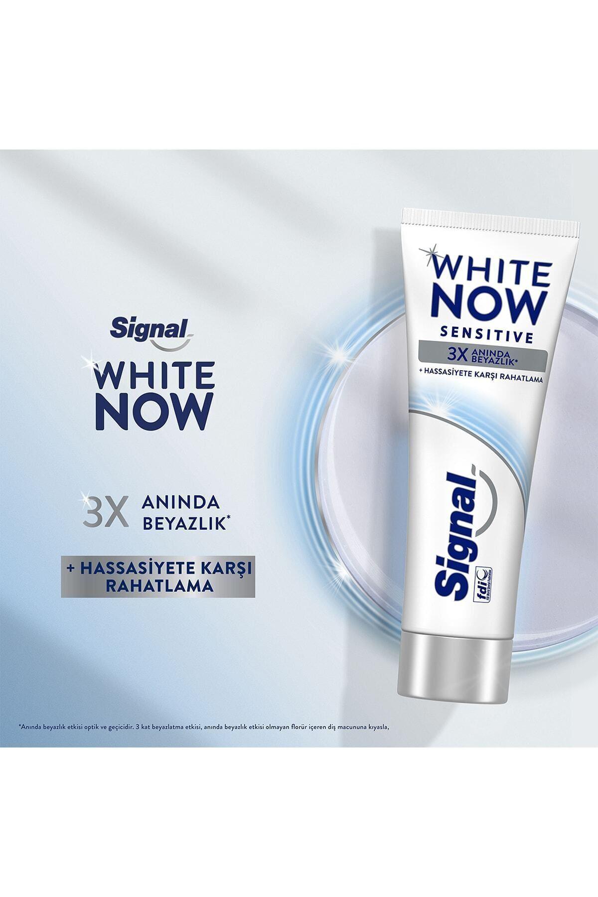 Signal Diş Macunu White Now Sensitive Anında 3 Kat Beyazlık 75 ML