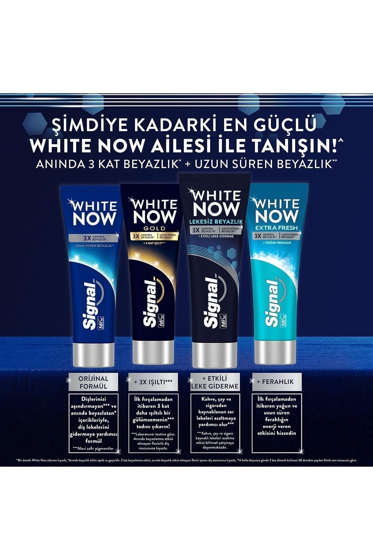 Signal White Now Leke Karşıtı Kahve Ve Sigara Içenler Için Beyazlatıcı Diş Macunu 75 ml