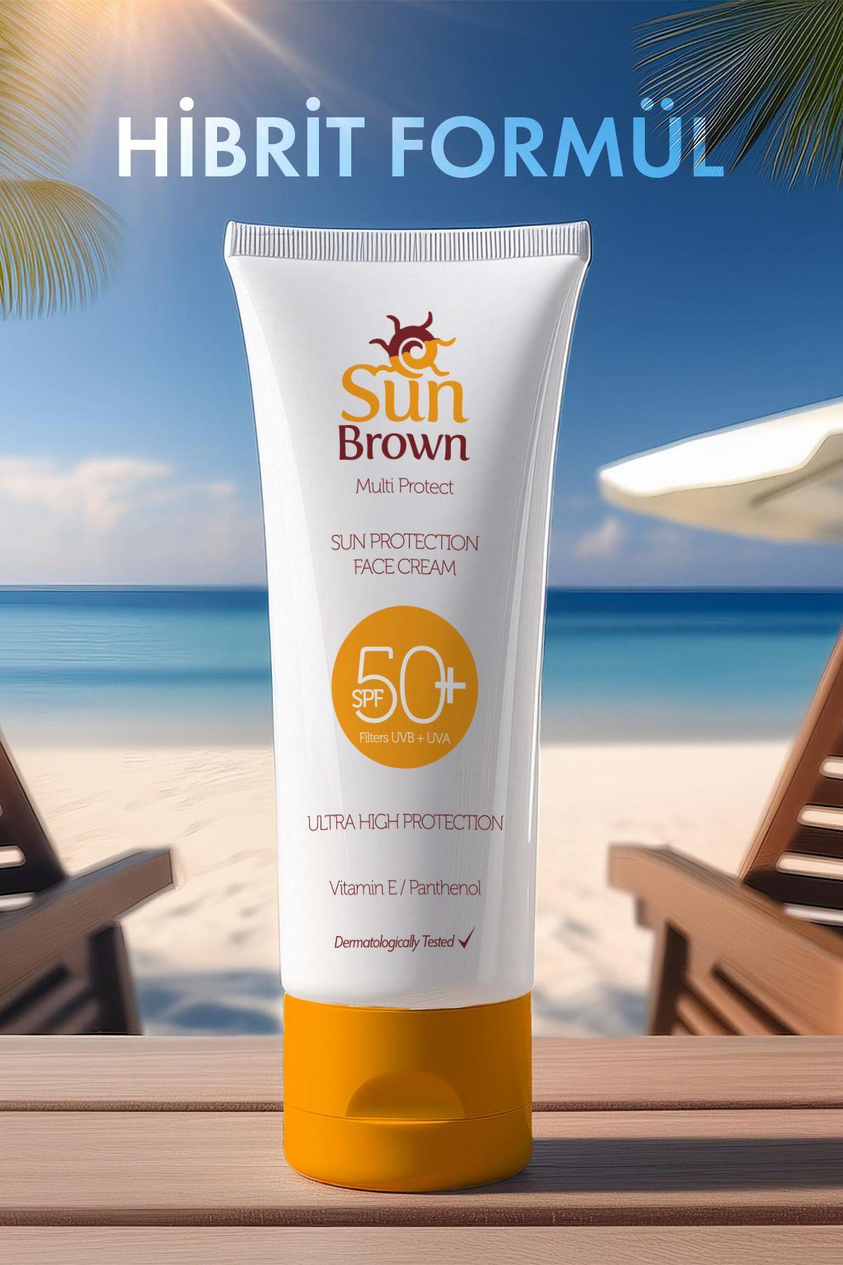 Sun Brown Güneş Koruyucu Yüz Kremi Spf50 75 ml