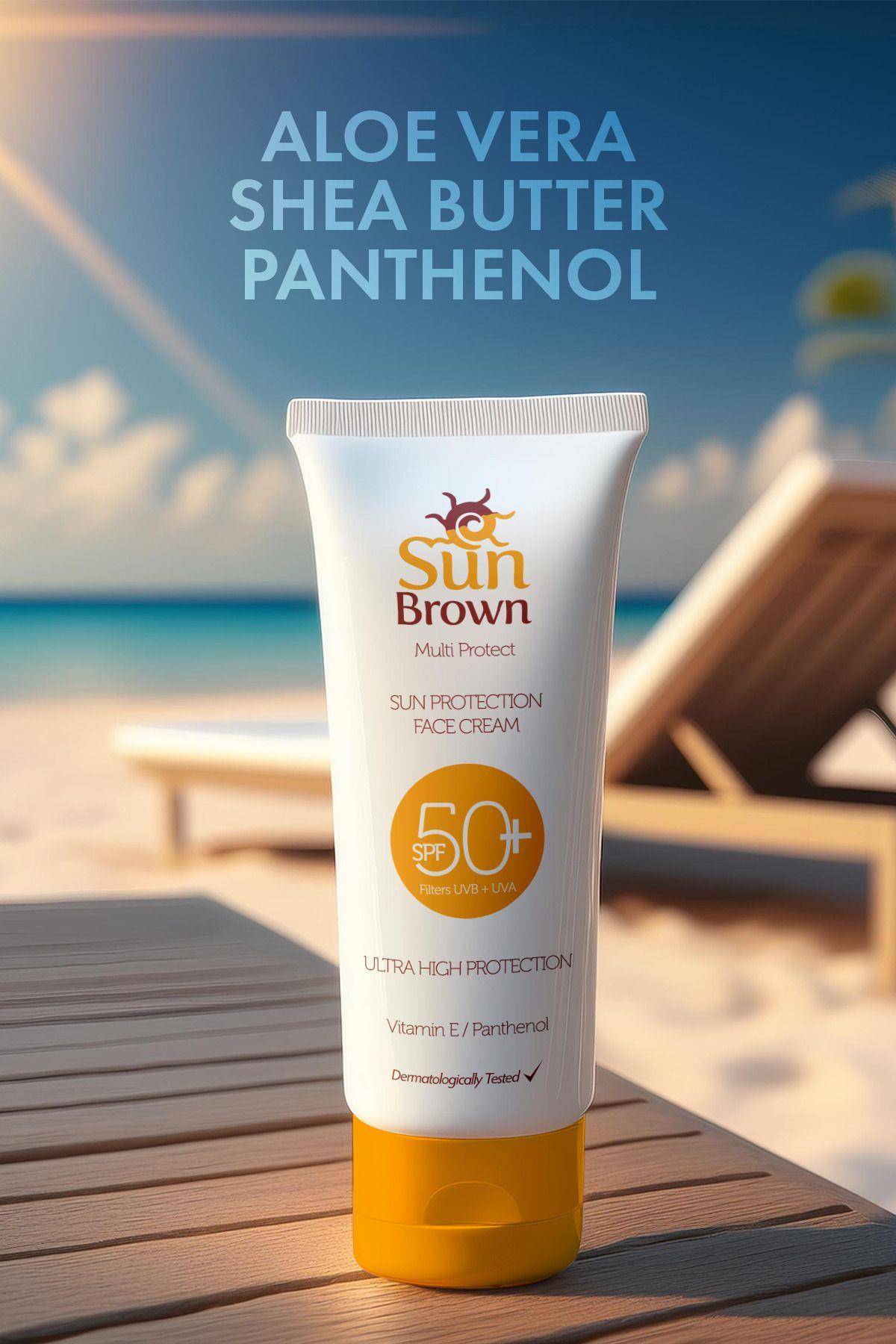 Sun Brown Güneş Koruyucu Yüz Kremi Spf50 75 ml