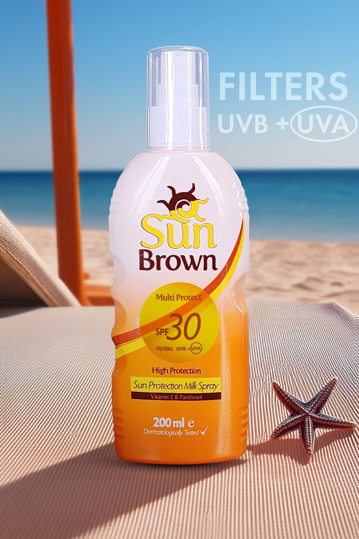 Sun Brown Güneşten Koruyucu Süt (SPREY) Spf 30 200 ml
